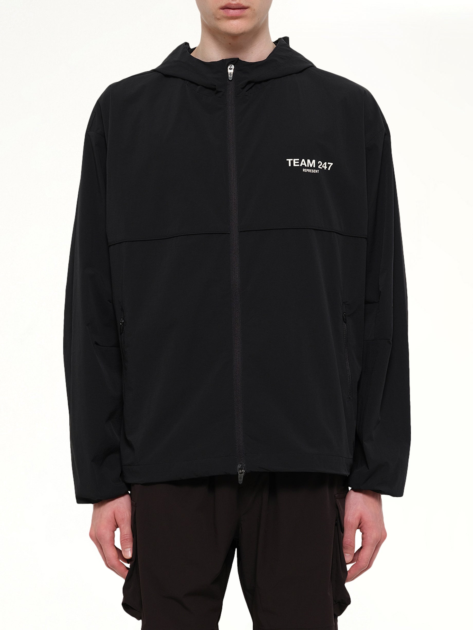 Image of Coats & Jackets. Product name - Team 247 Track Jacket in Black colour by brand - REPRESENT