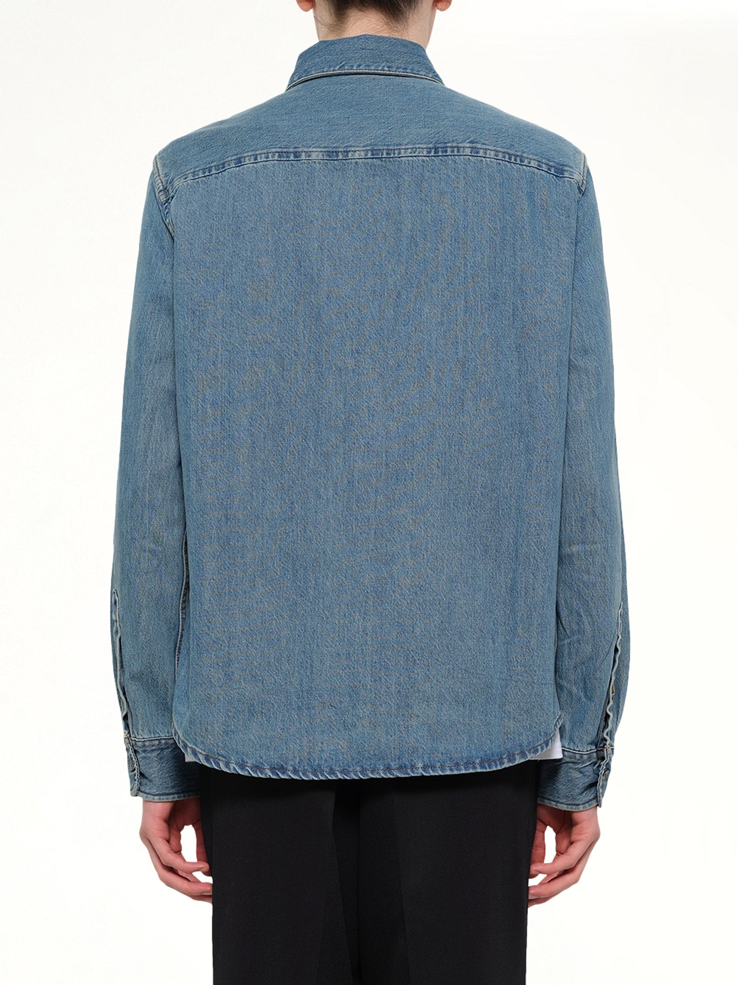 PARIS Contrasted Ami De Coeur Shirt (Blue)