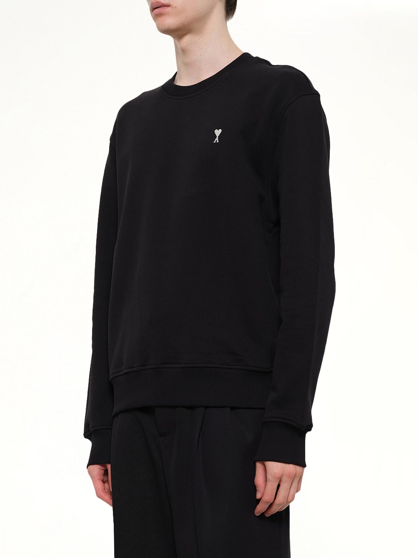 AMI PARIS Contrasted ADC Sweatshirt (Black)