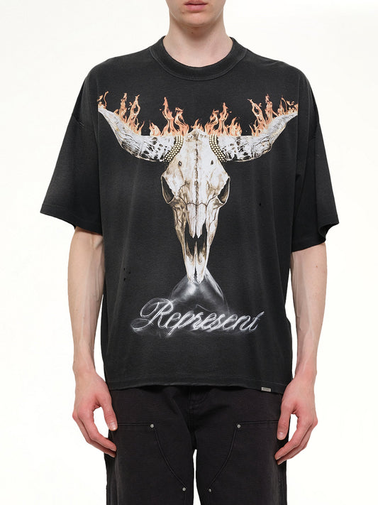 Image of T-Shirts. Product name - British Cowboys T-Shirt in Black colour by brand - REPRESENT