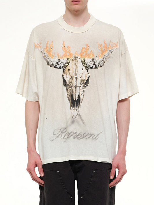 Image of T-Shirts. Product name - British Cowboys T-Shirt in White colour by brand - REPRESENT