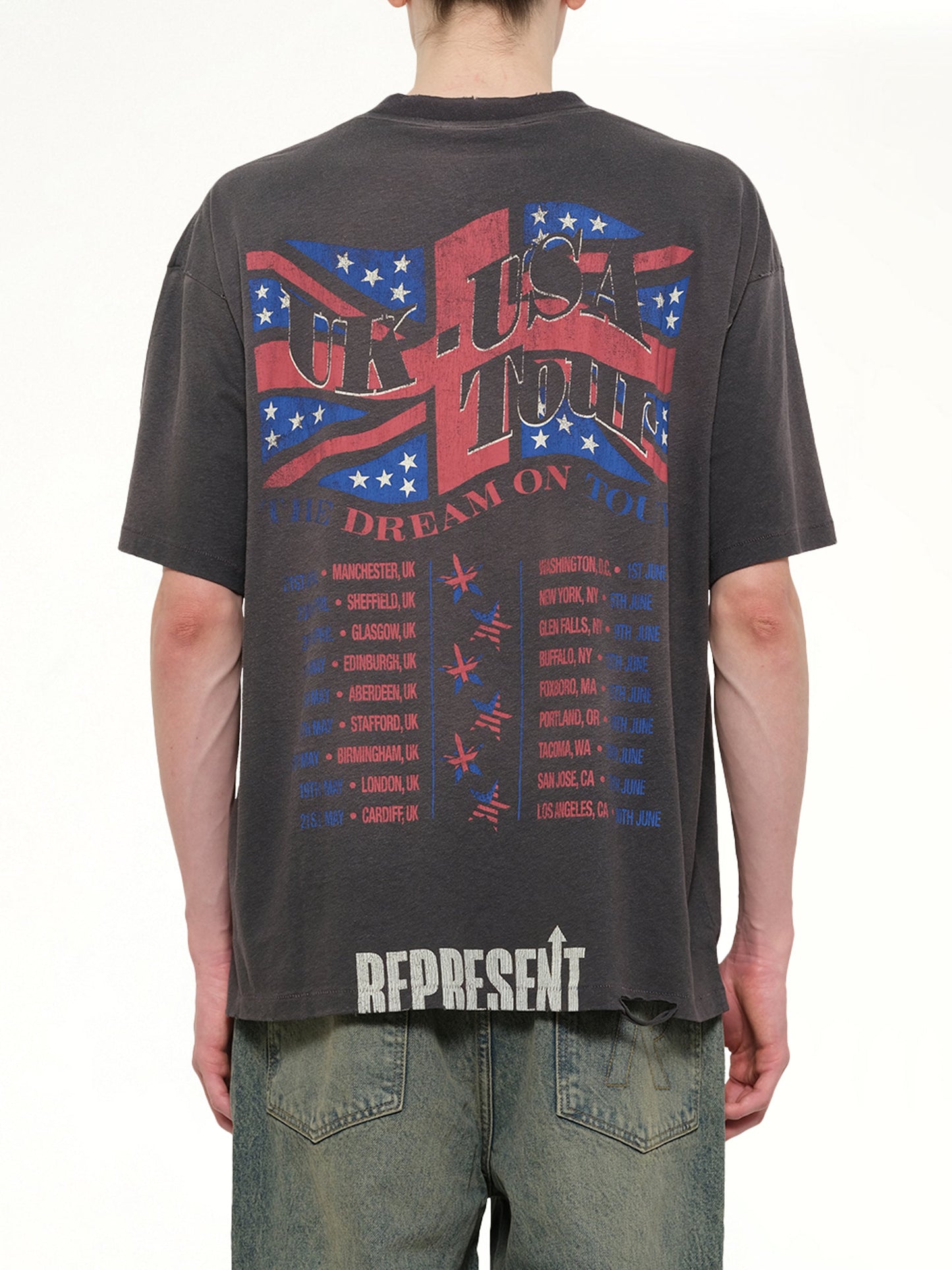 REPRESENT Dream On Tour T-Shirt (Grey)