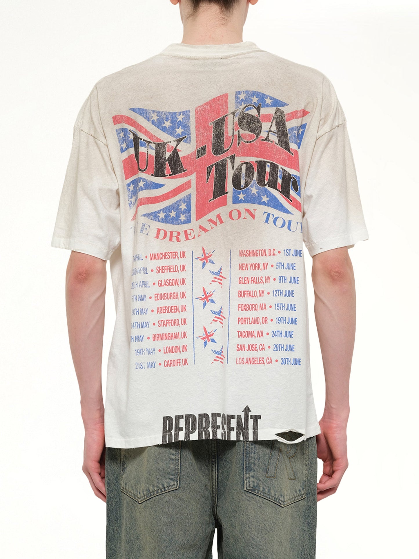REPRESENT Dream On Tour T-Shirt (White)