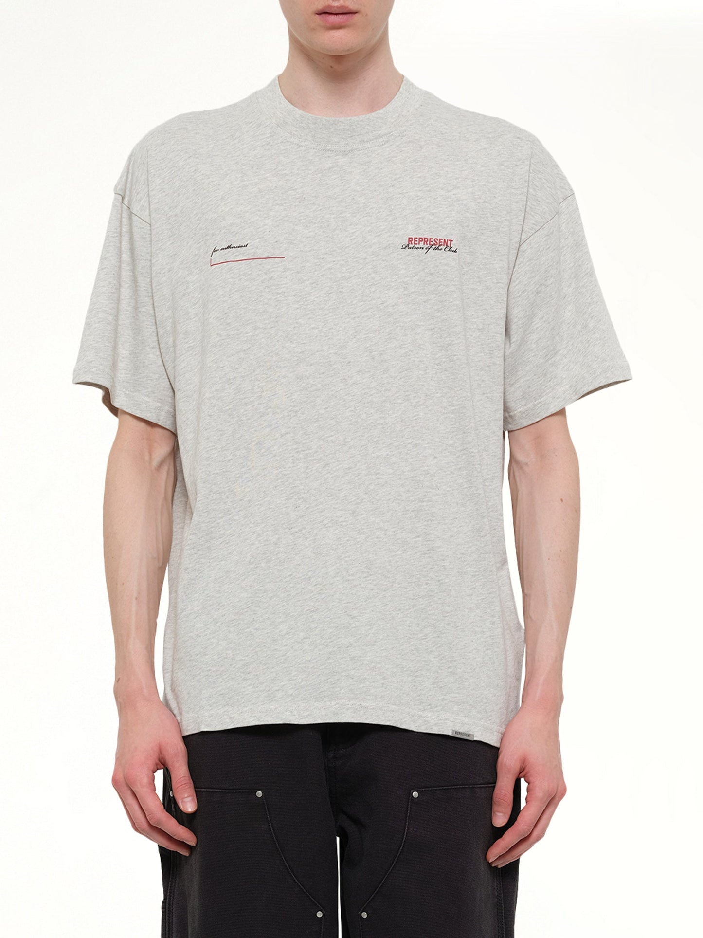Image of T-Shirts. Product name - Patron of The Club T-Shirt in White colour by brand - REPRESENT