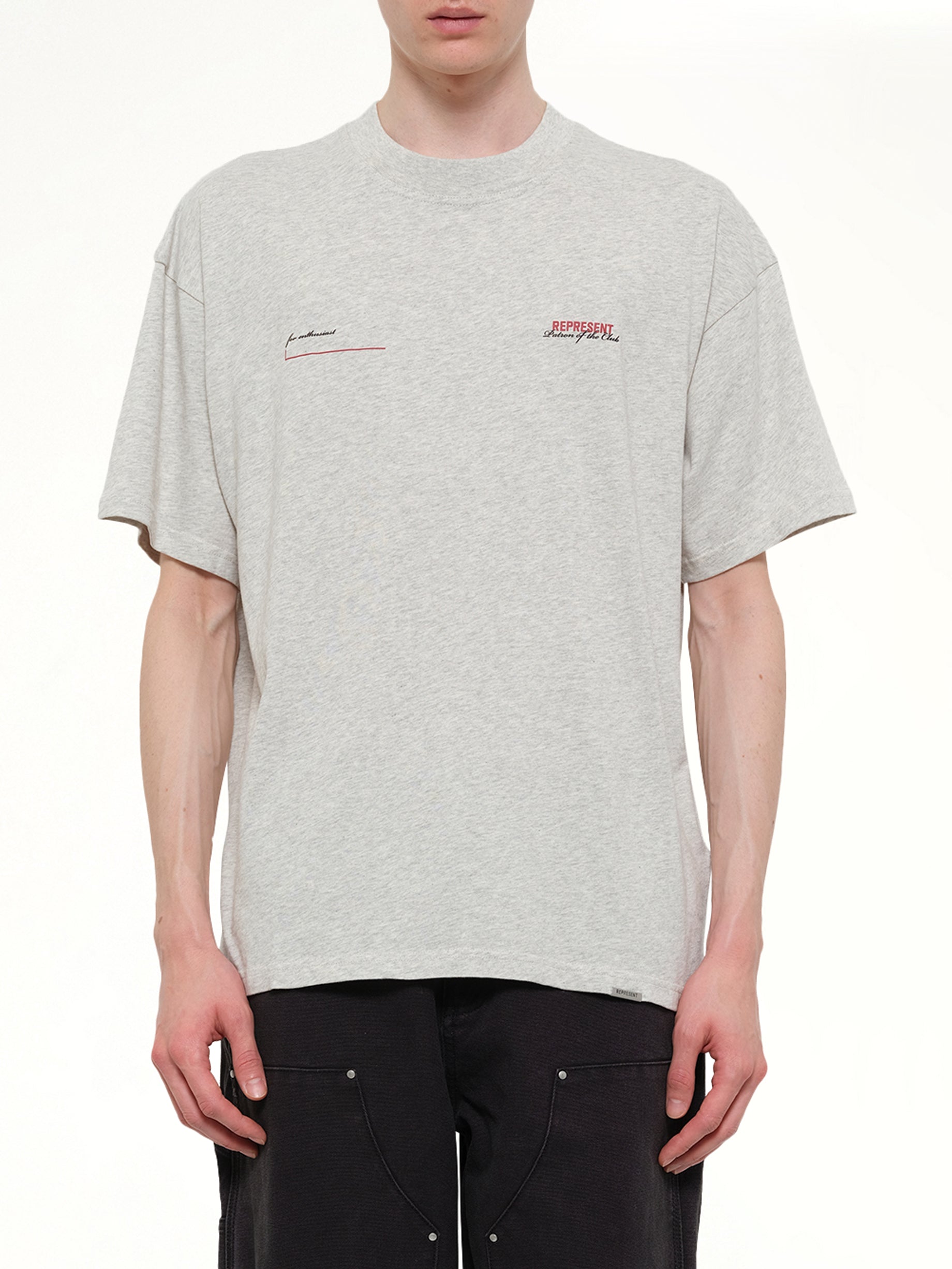 Image of T-Shirts. Product name - Patron of The Club T-Shirt in White colour by brand - REPRESENT