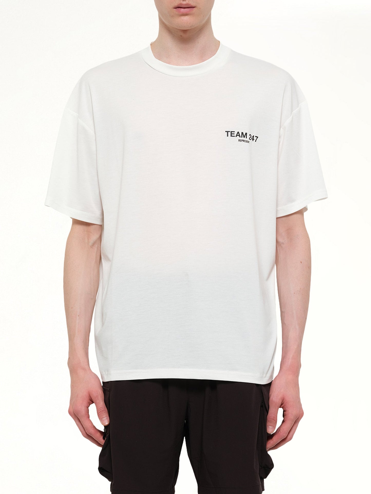 Image of T-Shirts. Product name - Team 247 Oversized T-Shirt in White colour by brand - REPRESENT