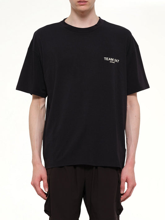 Image of T-Shirts. Product name - Team 247 Oversized T-Shirt in Black colour by brand - REPRESENT