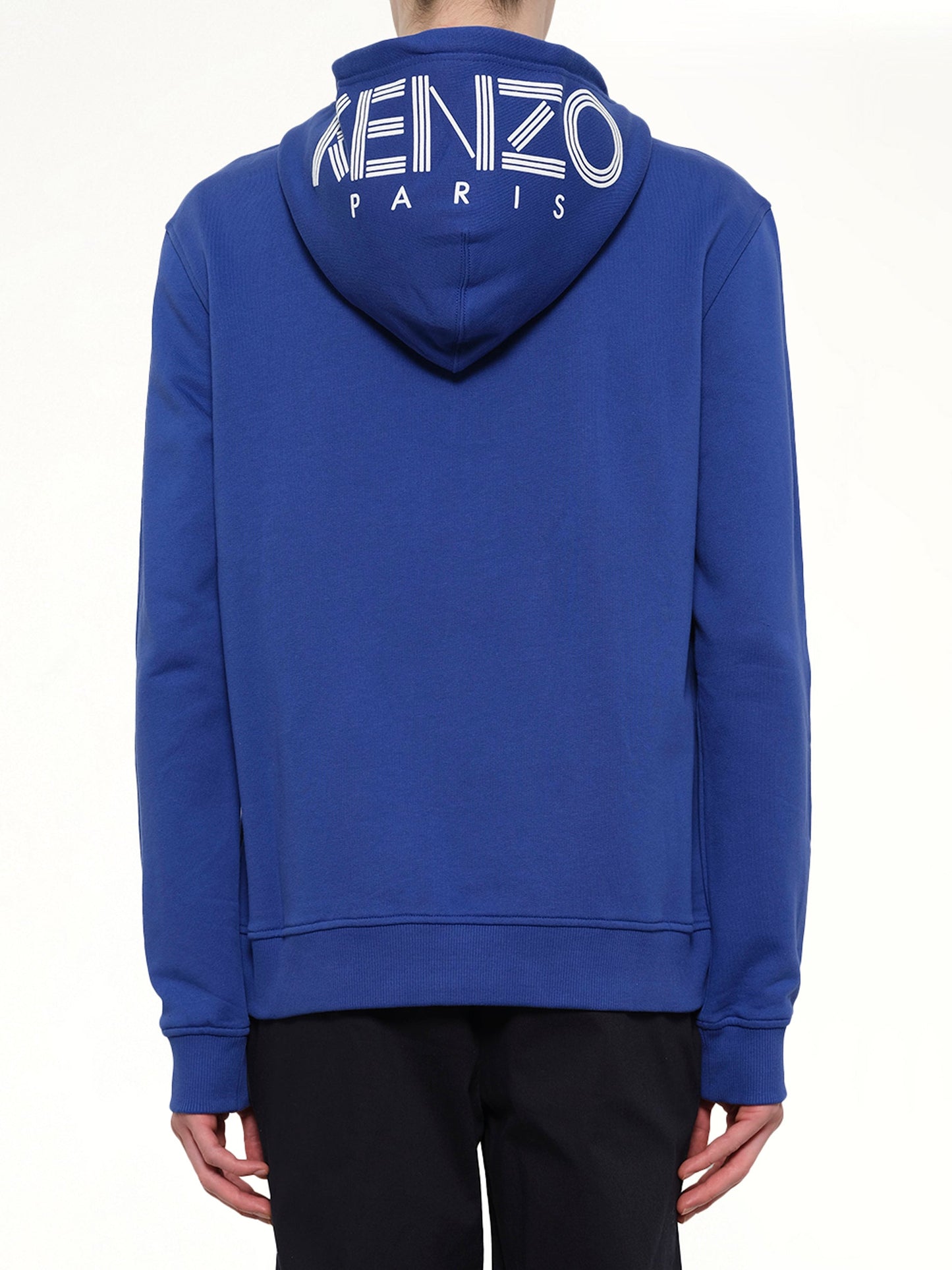 KENZO Logo Zip Hoodie (Blue)