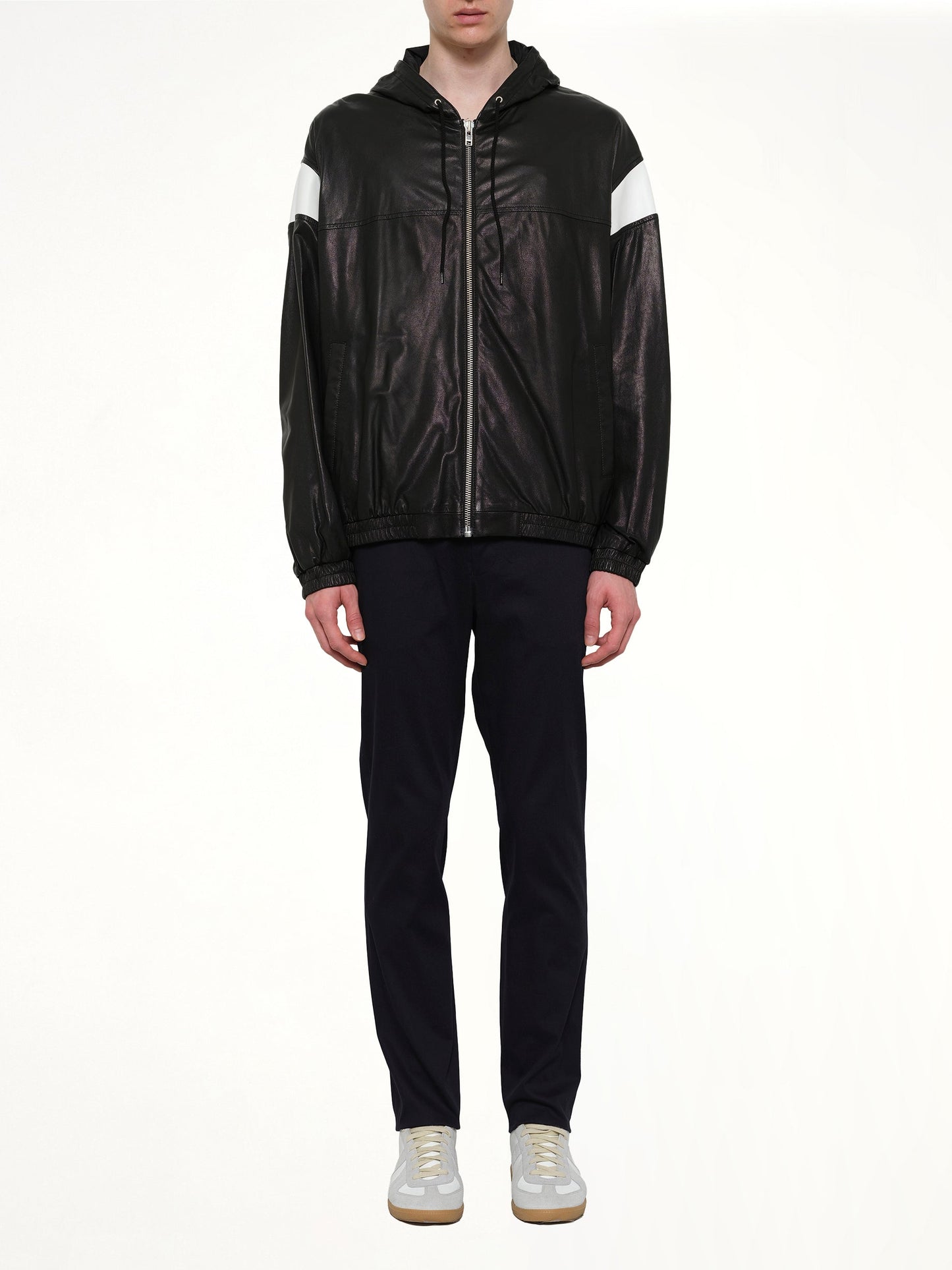 KENZO Hyper Logo Leather Jacket (Black)