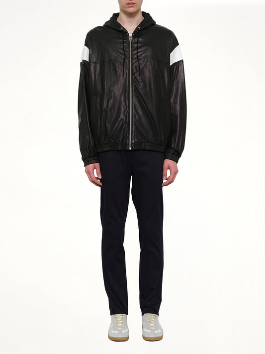 KENZO Hyper Logo Leather Jacket (Black)