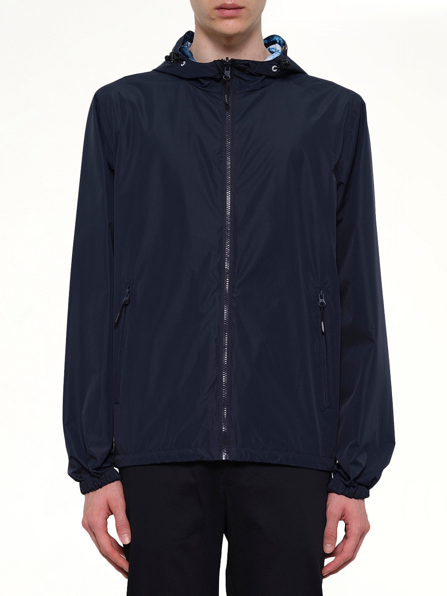 Image of Coats & Jackets. Product name - Reverse Kway in Navy colour by brand - KENZO