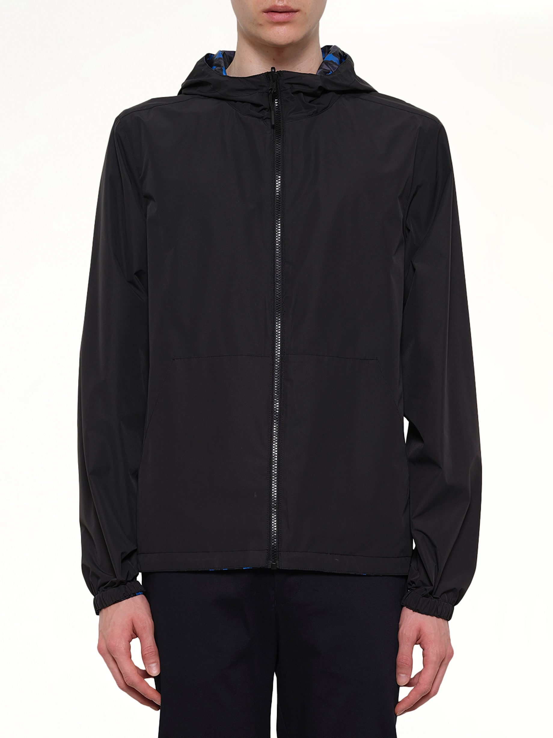 Image of Coats & Jackets. Product name - Reversible Windbreaker in Black colour by brand - KENZO