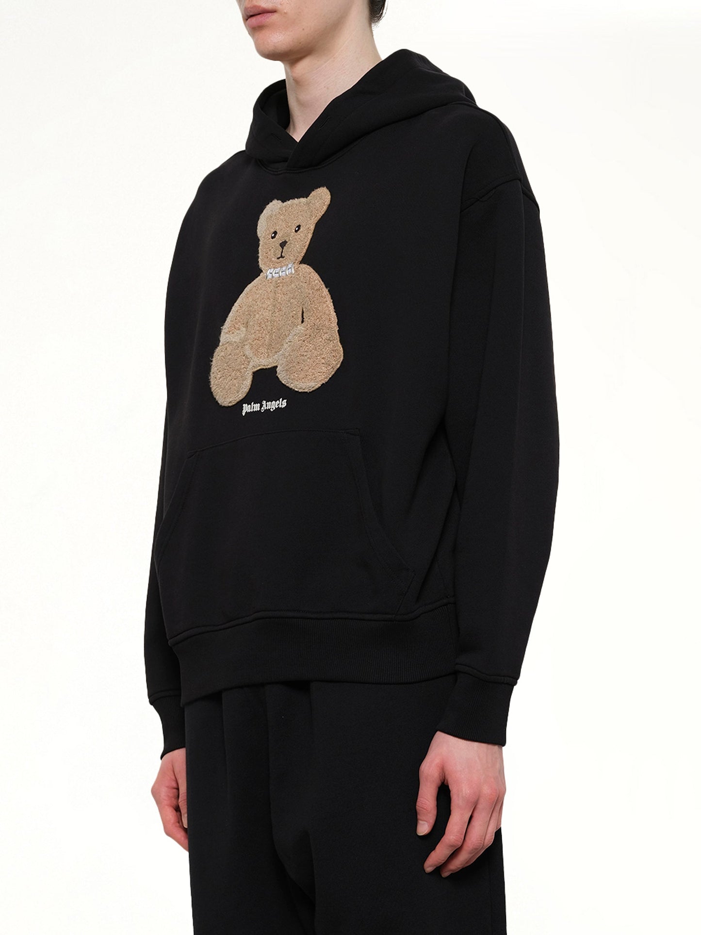 PALM ANGELS Bear Regular Hoodie (Black)