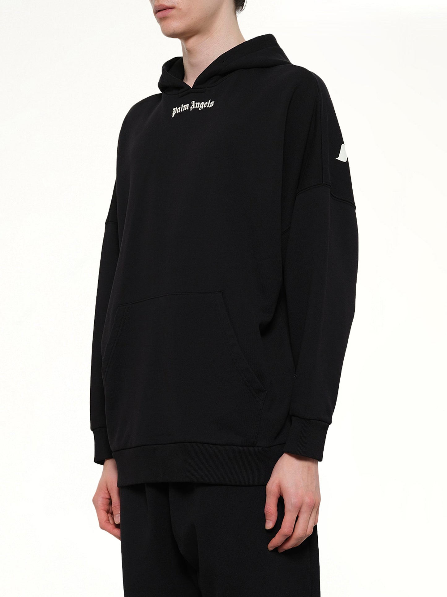 PALM ANGELS Classic Logo Over Hoodie (Black)