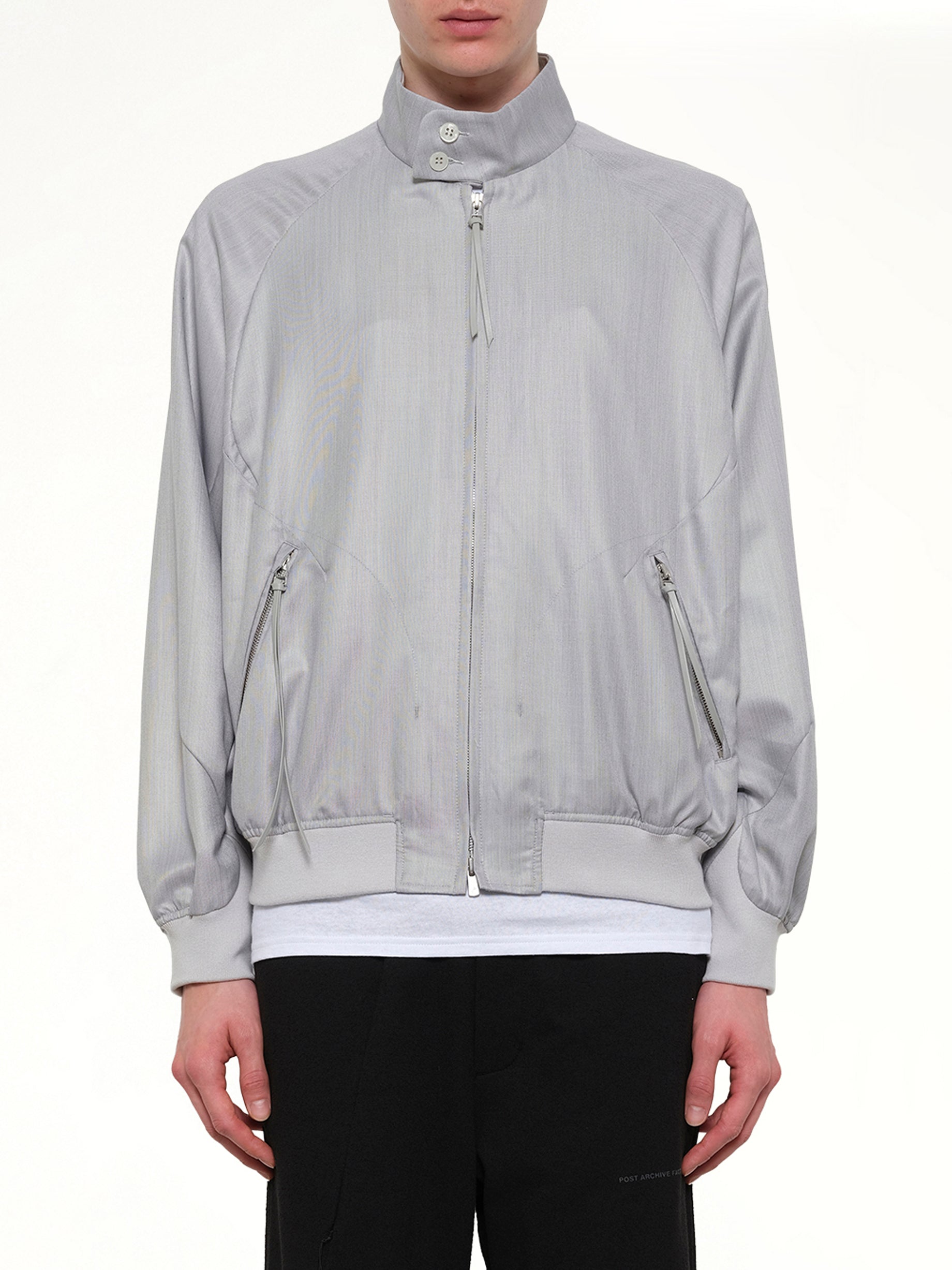 Image of Coats & Jackets. Product name - Opening Bomber (2026) in Grey colour by brand - POST ARCHIVE FACTION