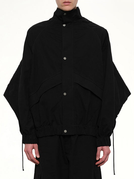 Image of Coats & Jackets. Product name - Back Fold Track Jacket in Black colour by brand - EGONLAB
