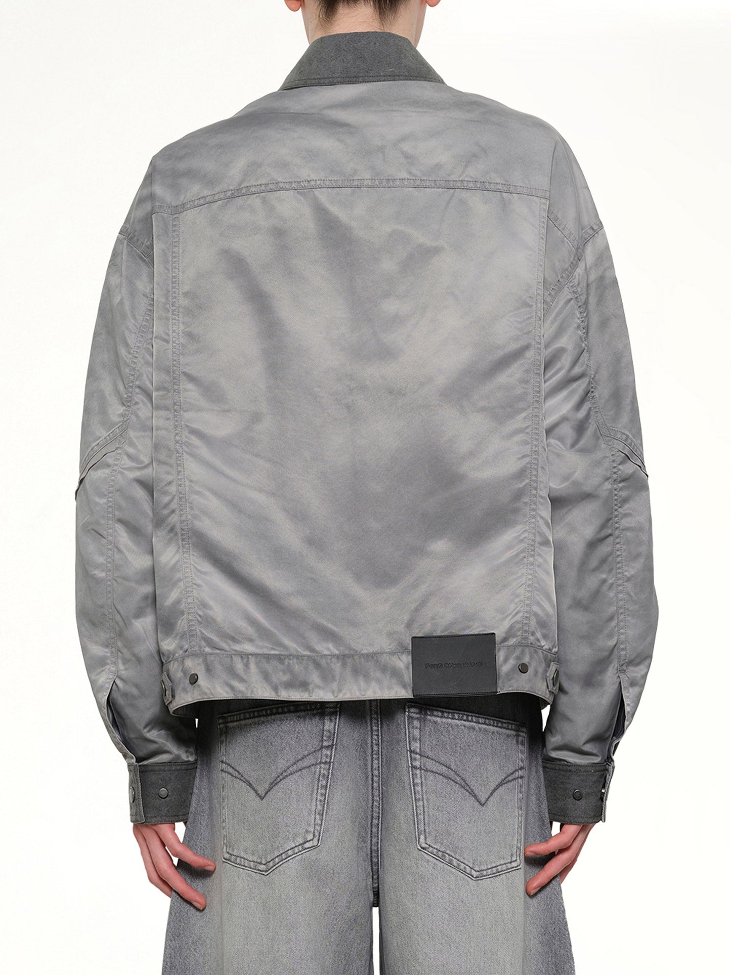 FENG CHEN WANG Sandwashed Nylon Jacket (Grey)