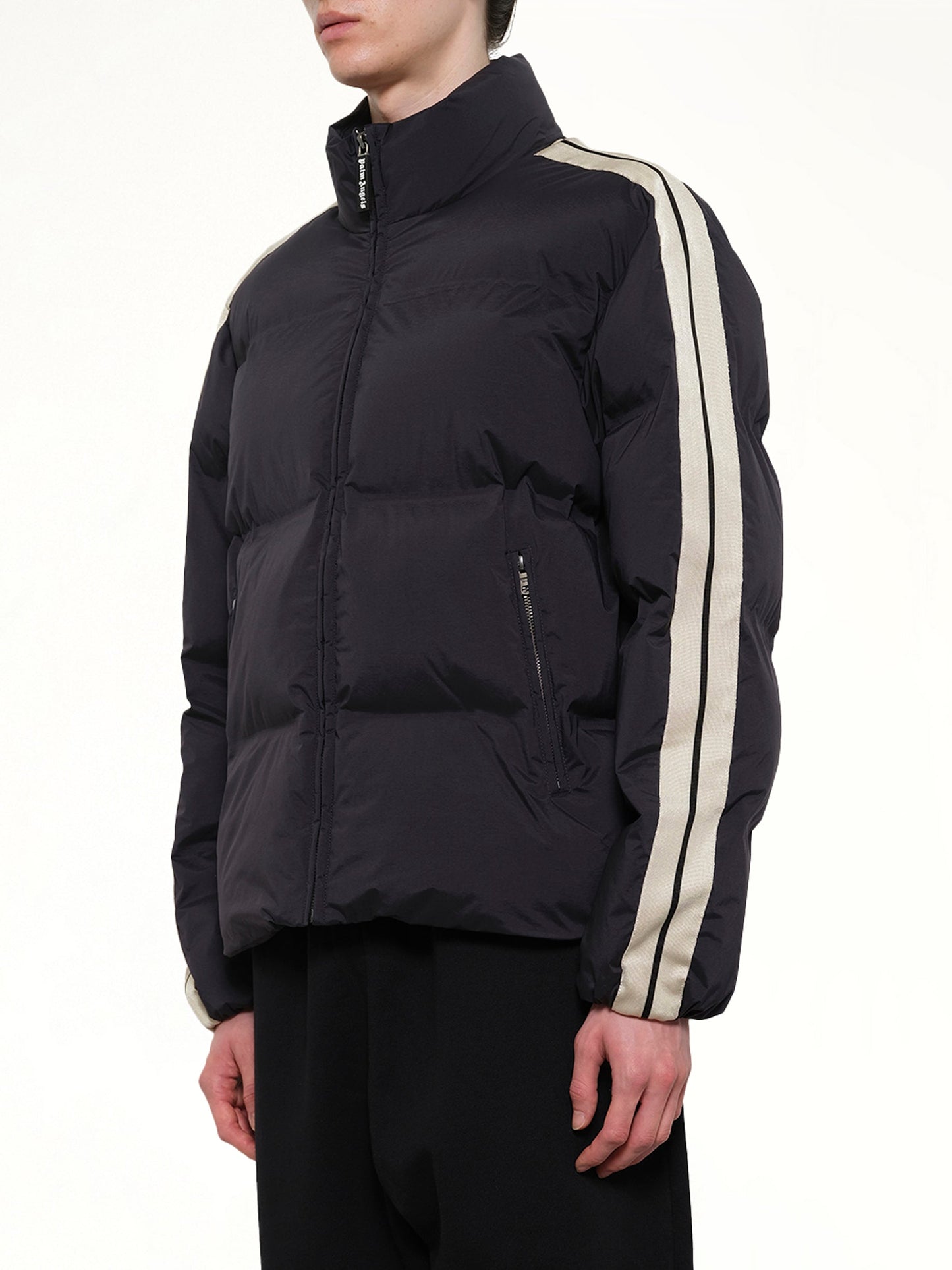 PALM ANGELS Classic Logo Track Down Jacket (Black)