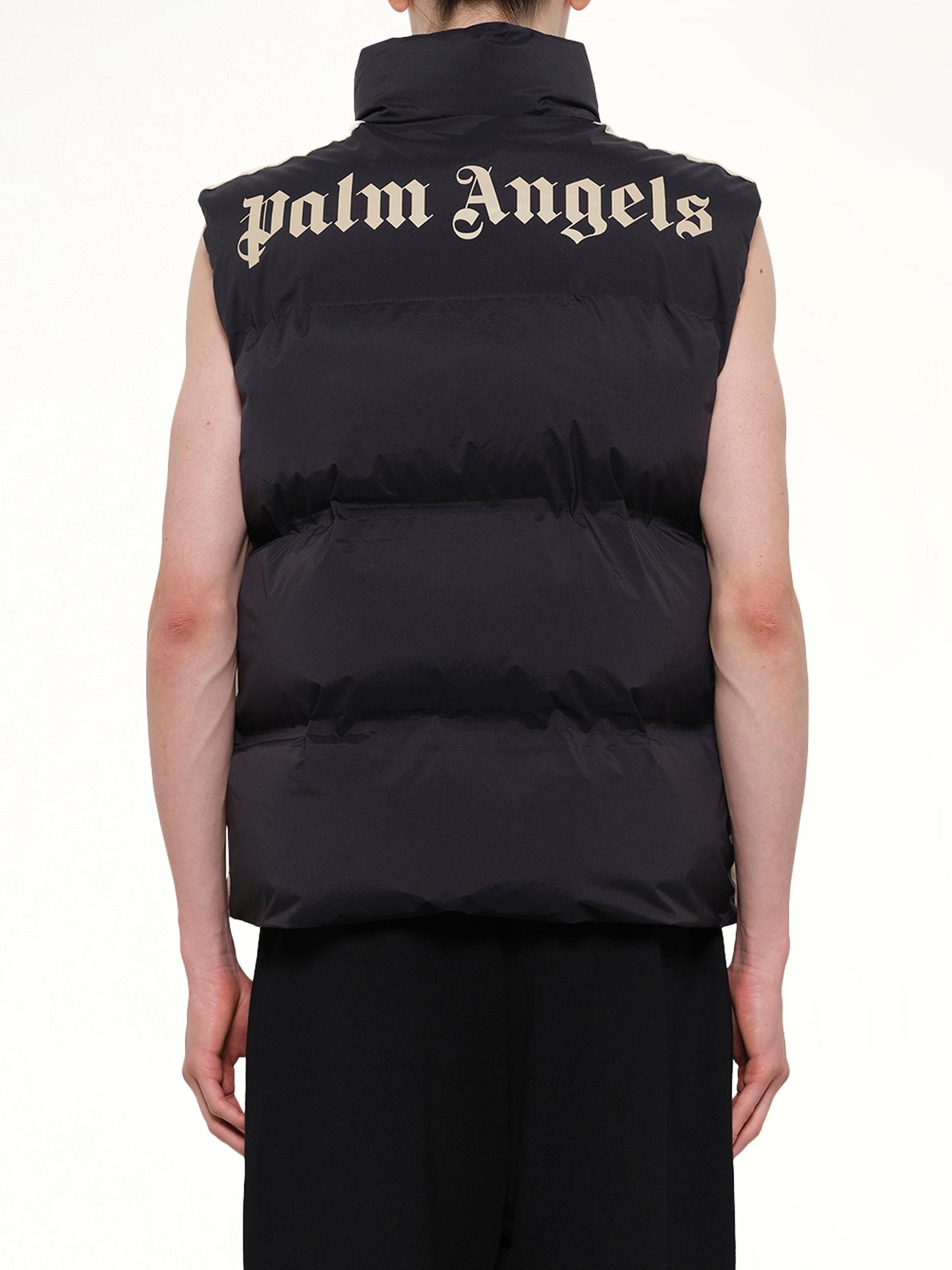 PALM ANGELS Classic Logo Track Down Vest (Black)