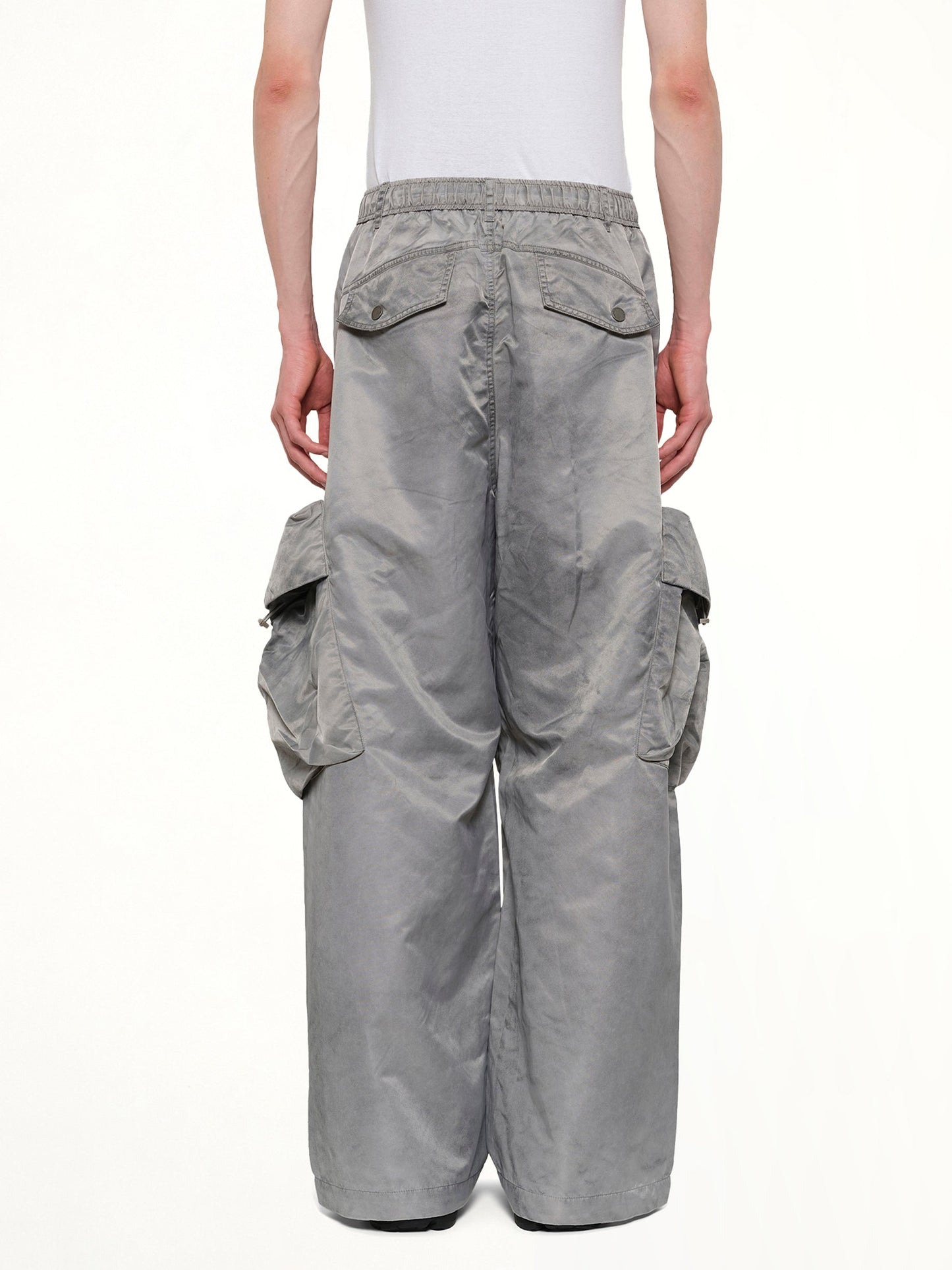 FENG CHEN WANG Sandwashed Nylon Cargos (Grey)