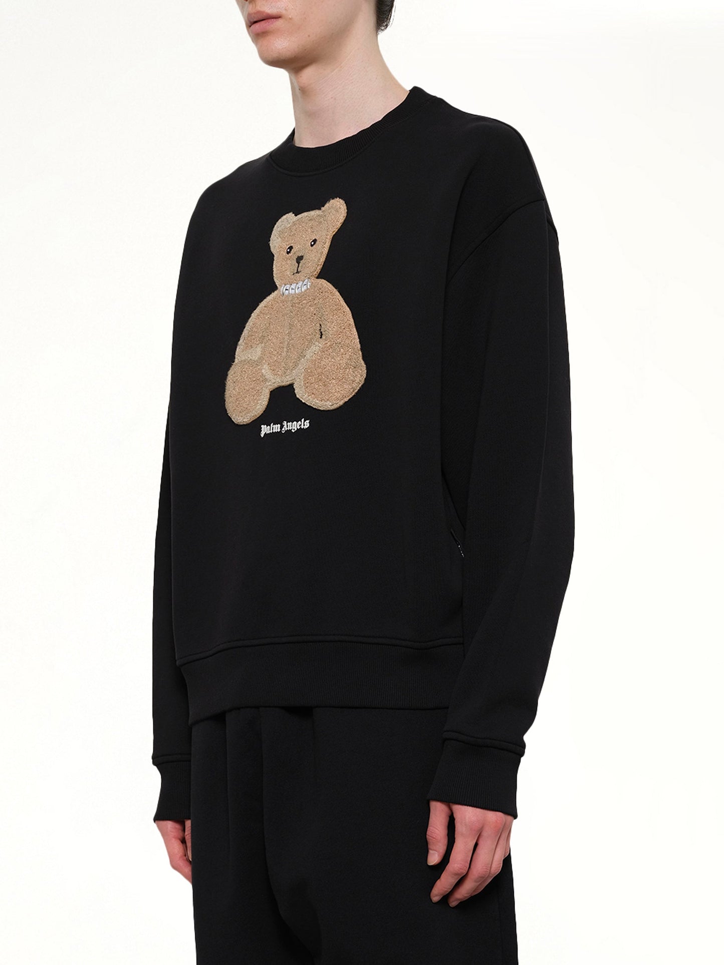 PALM ANGELS Bear Regular Sweatshirt (Black)