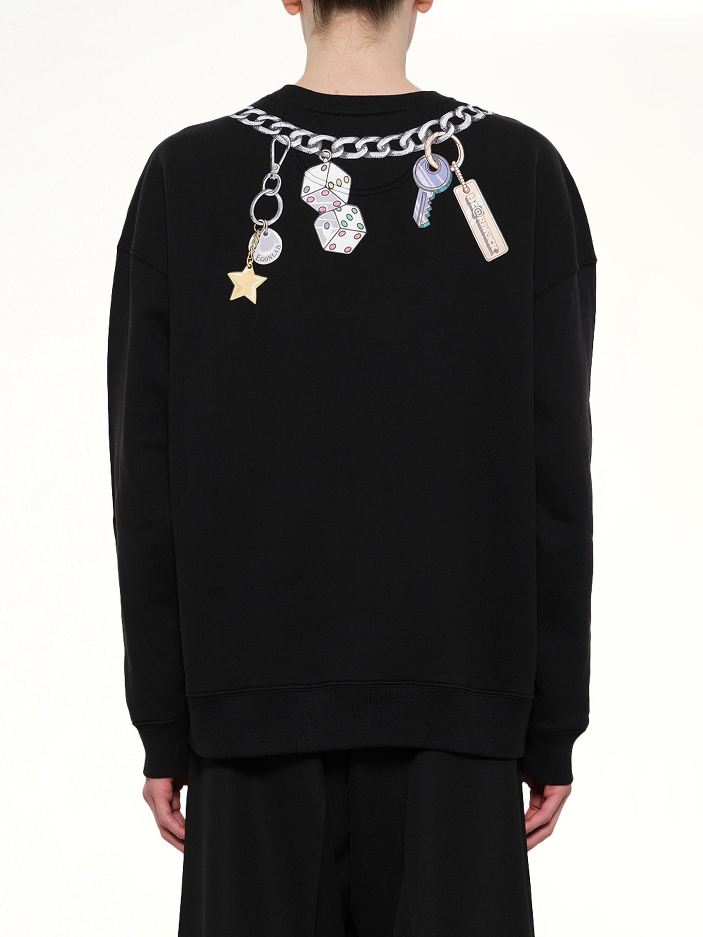 EGONLAB Bearbrick Print Cotton Sweatshirt (Black)