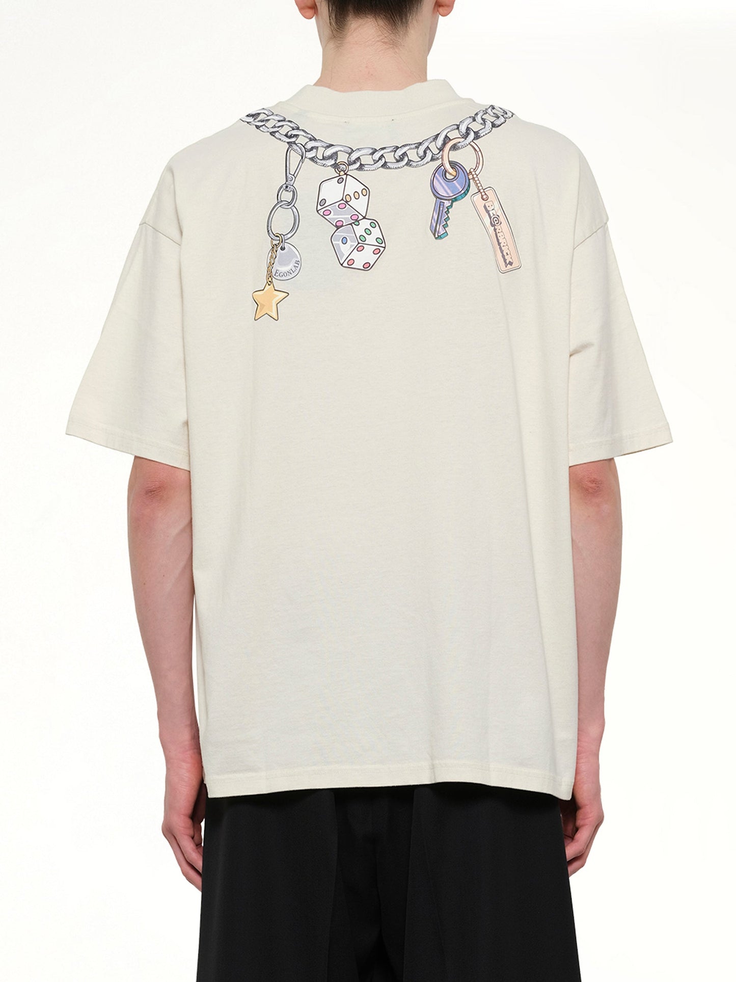 EGONLAB Bearbrick Print Cotton T-Shirt (White)