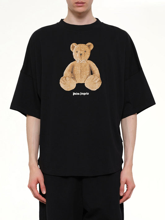 Image of T-Shirts. Product name - Bear Over T-Shirt in Black colour by brand - PALM ANGELS