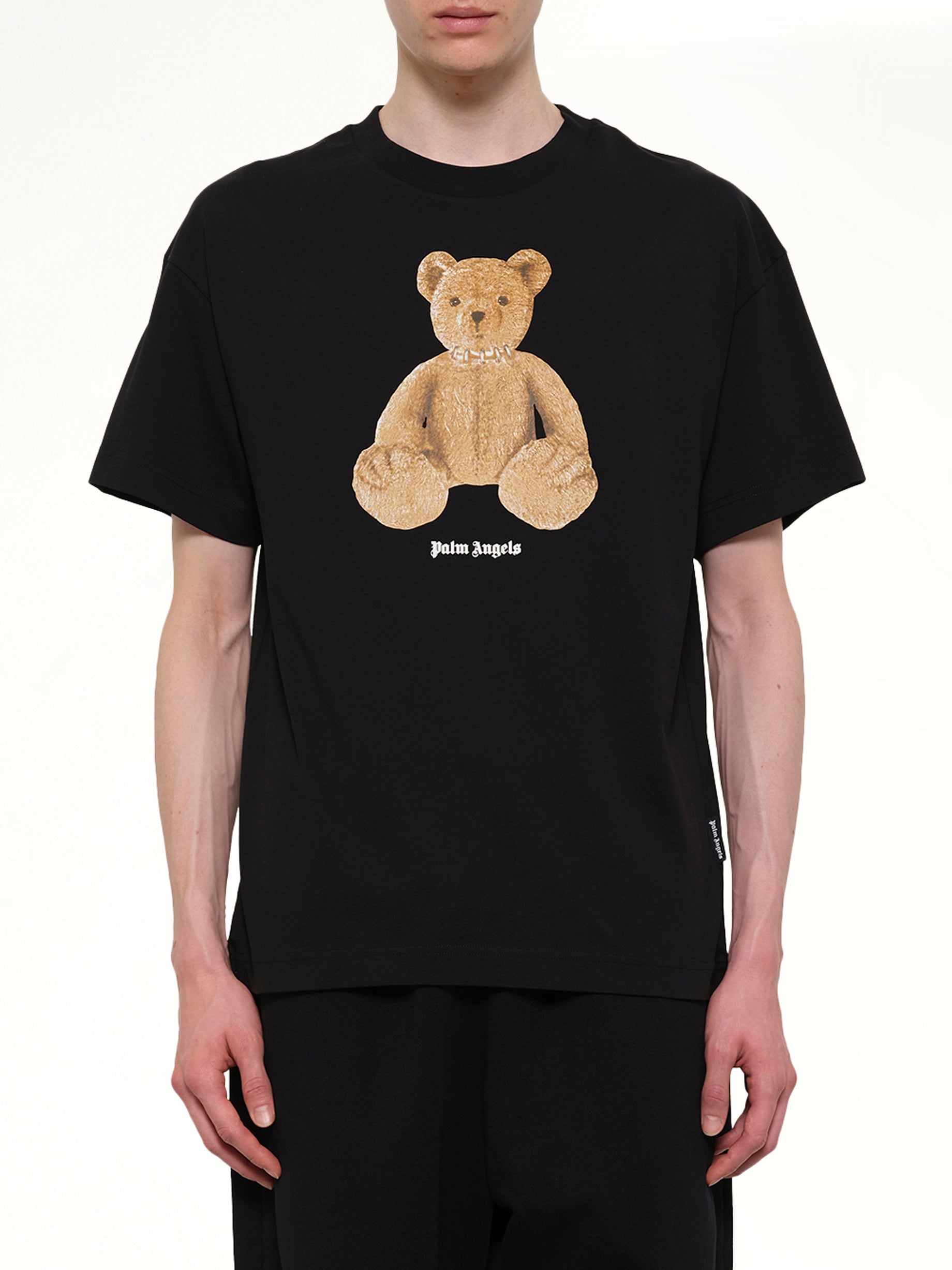 Image of T-Shirts. Product name - Bear Regular T-Shirt in Black colour by brand - PALM ANGELS