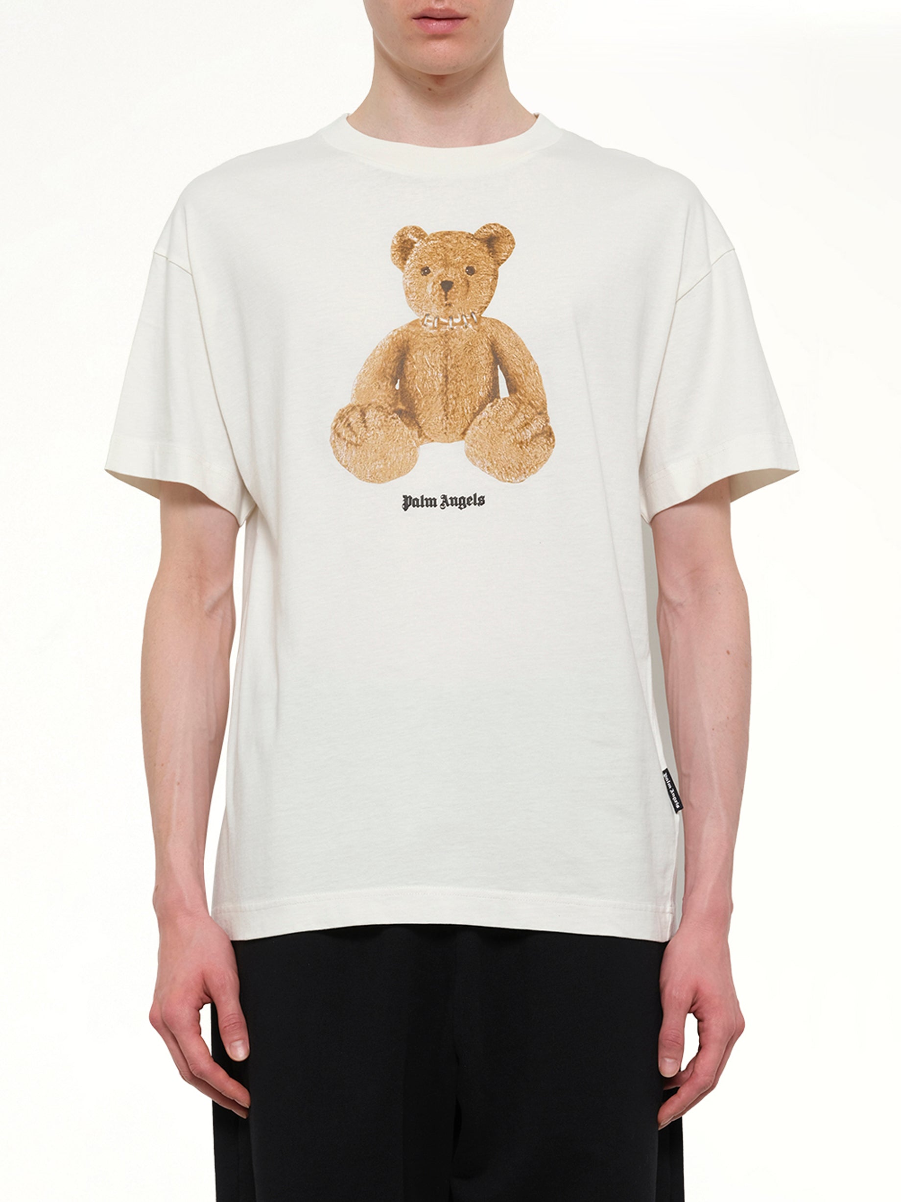 Image of T-Shirts. Product name - Bear Regular T-Shirt in White colour by brand - PALM ANGELS