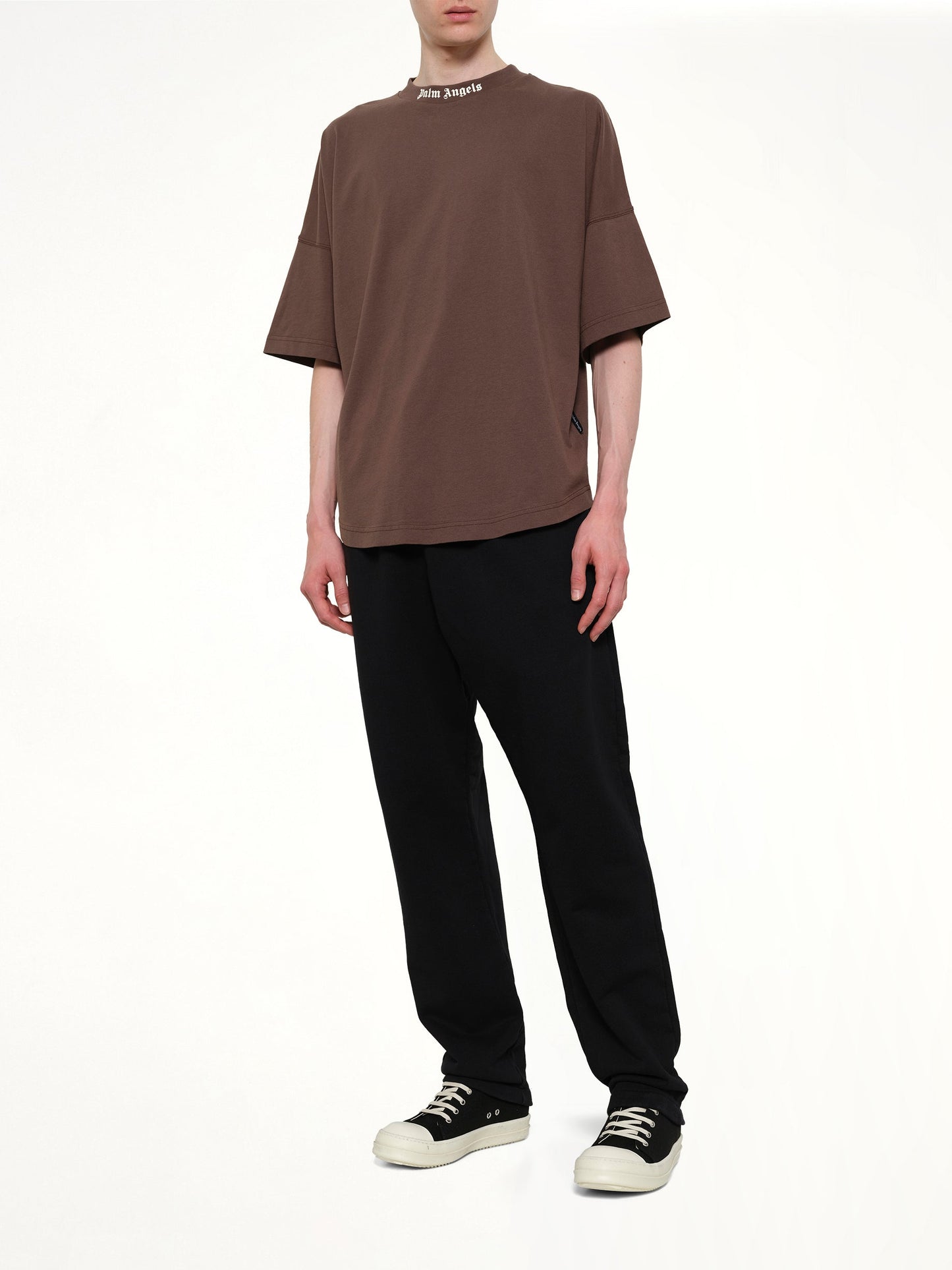 PALM ANGELS Classic Logo Over T-Shirt (Brown)