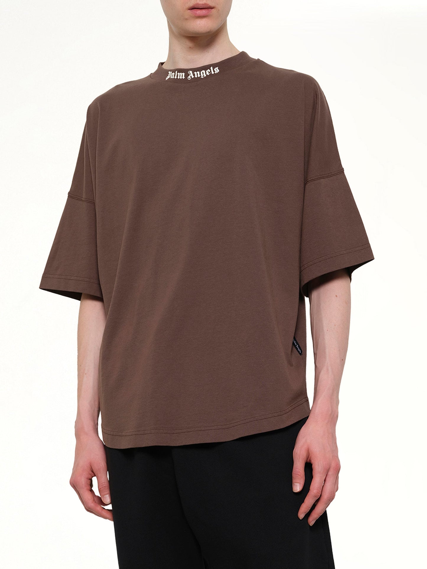 PALM ANGELS Classic Logo Over T-Shirt (Brown)
