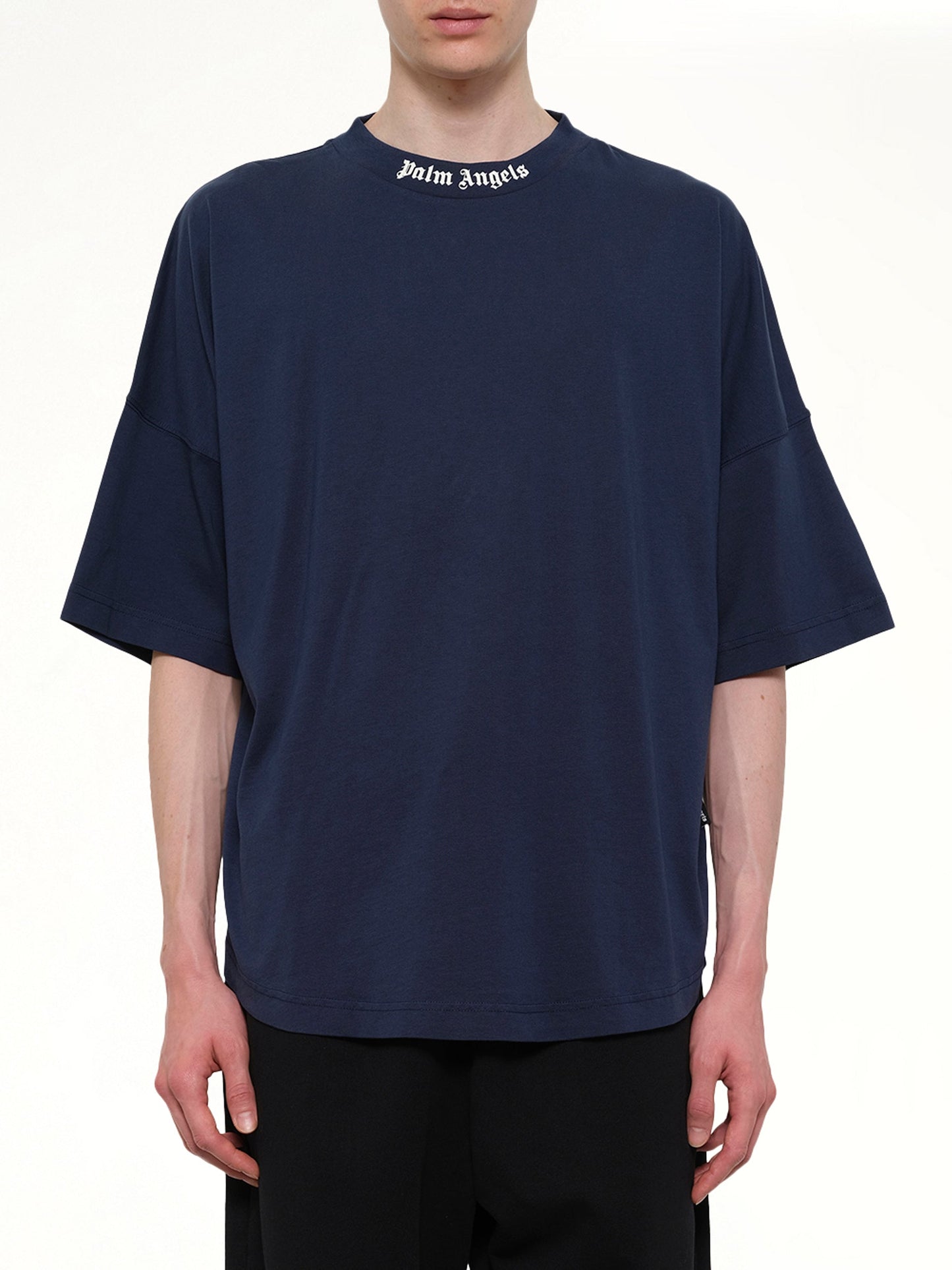PALM ANGELS Classic Logo Over T-Shirt (Navy)