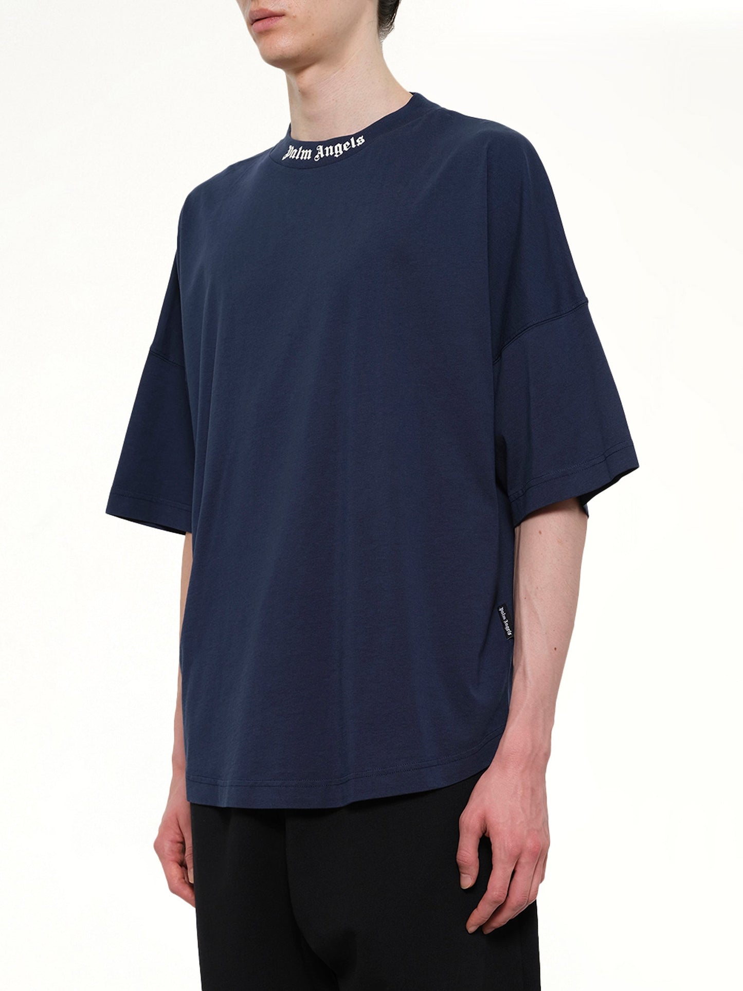 PALM ANGELS Classic Logo Over T-Shirt (Navy)