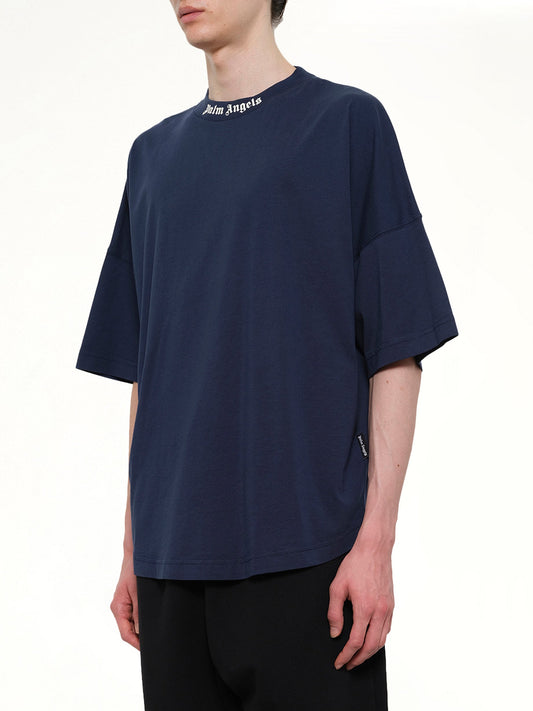 PALM ANGELS Classic Logo Over T-Shirt (Navy)