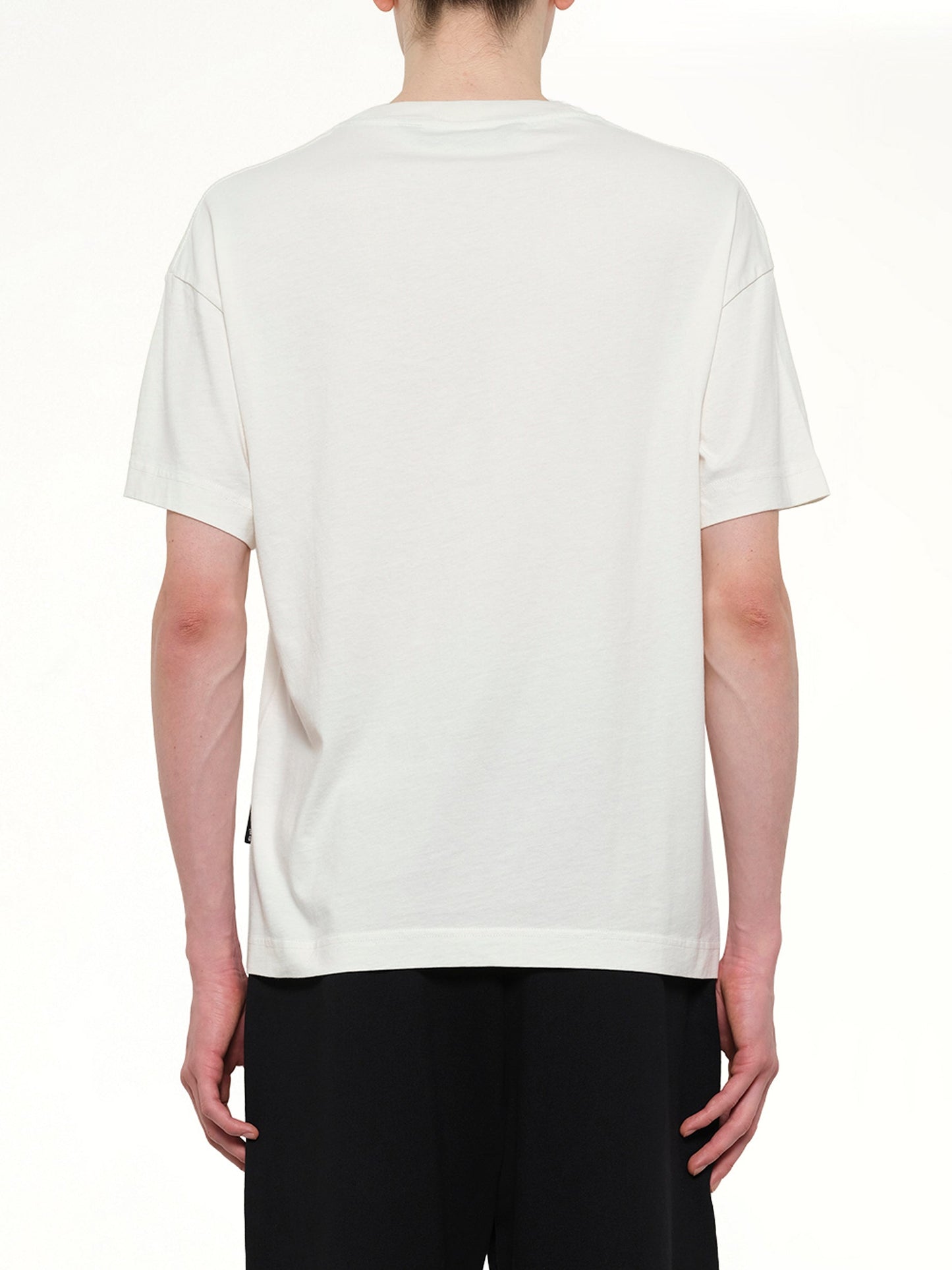 PALM ANGELS Neck Logo Regular T-Shirt (White)