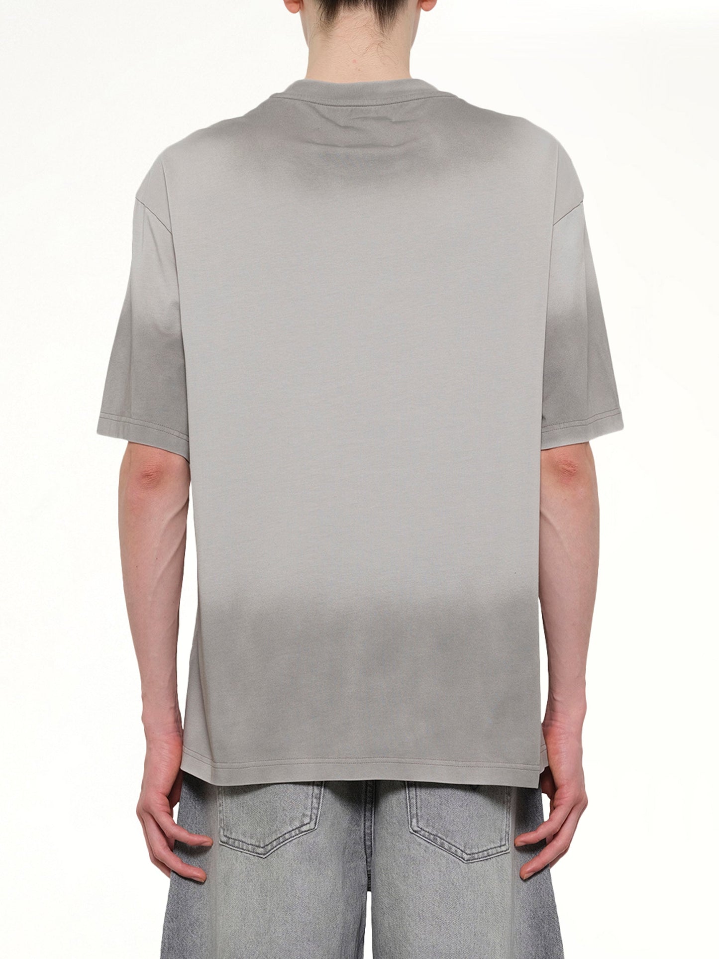 FENG CHEN WANG Spray Painted Logo T-Shirt (Grey)