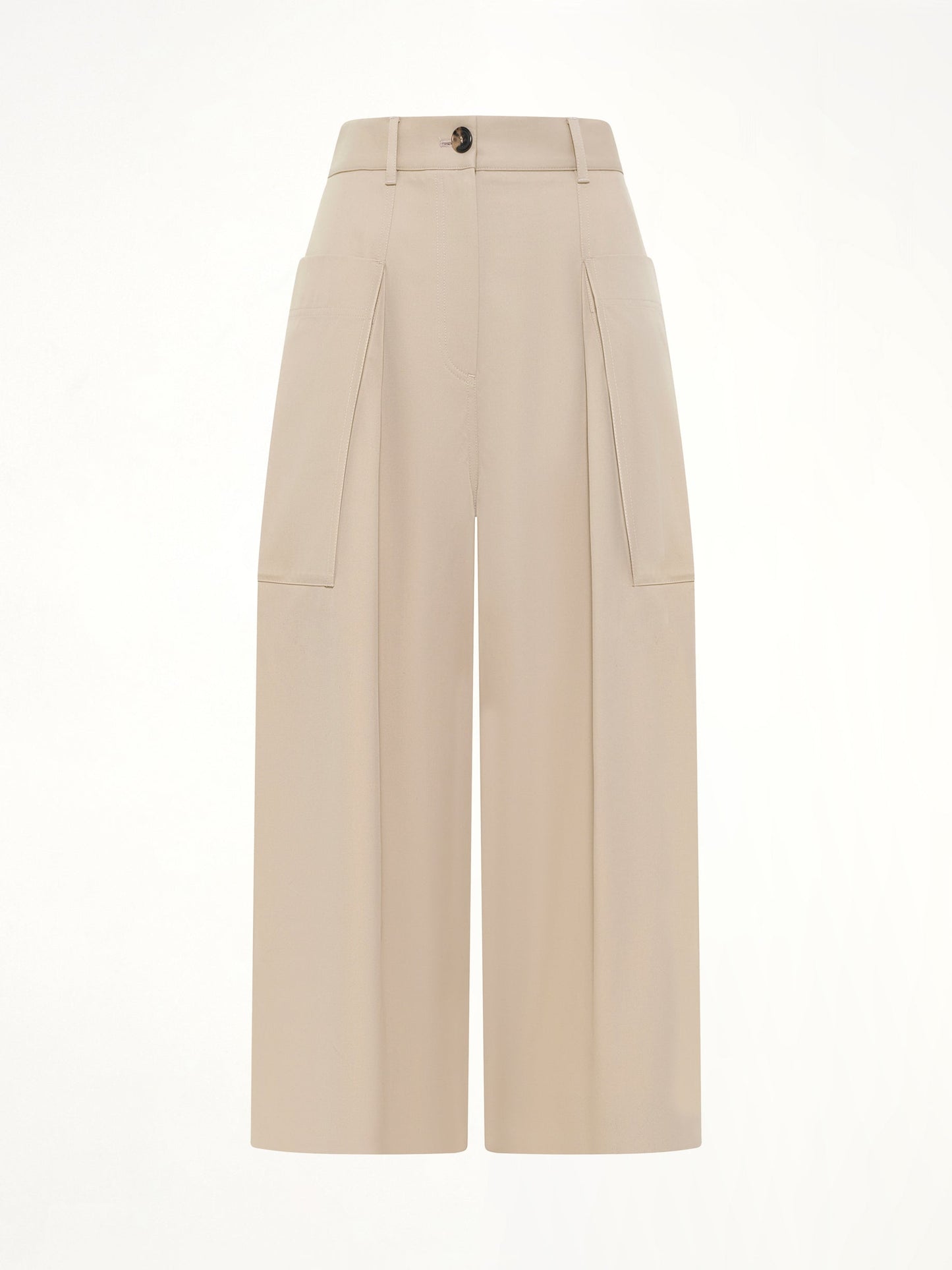 LOEWE Cropped Trousers (Beige)