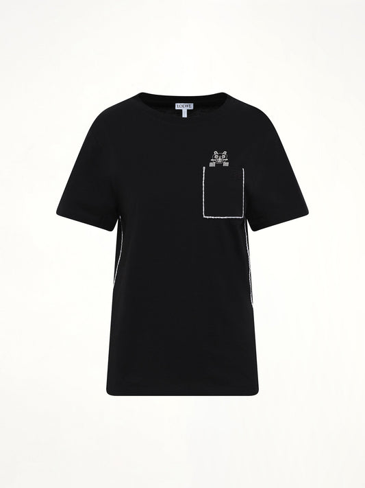 LOEWE Louis Wain Regular Fit T-Shirt (Black)