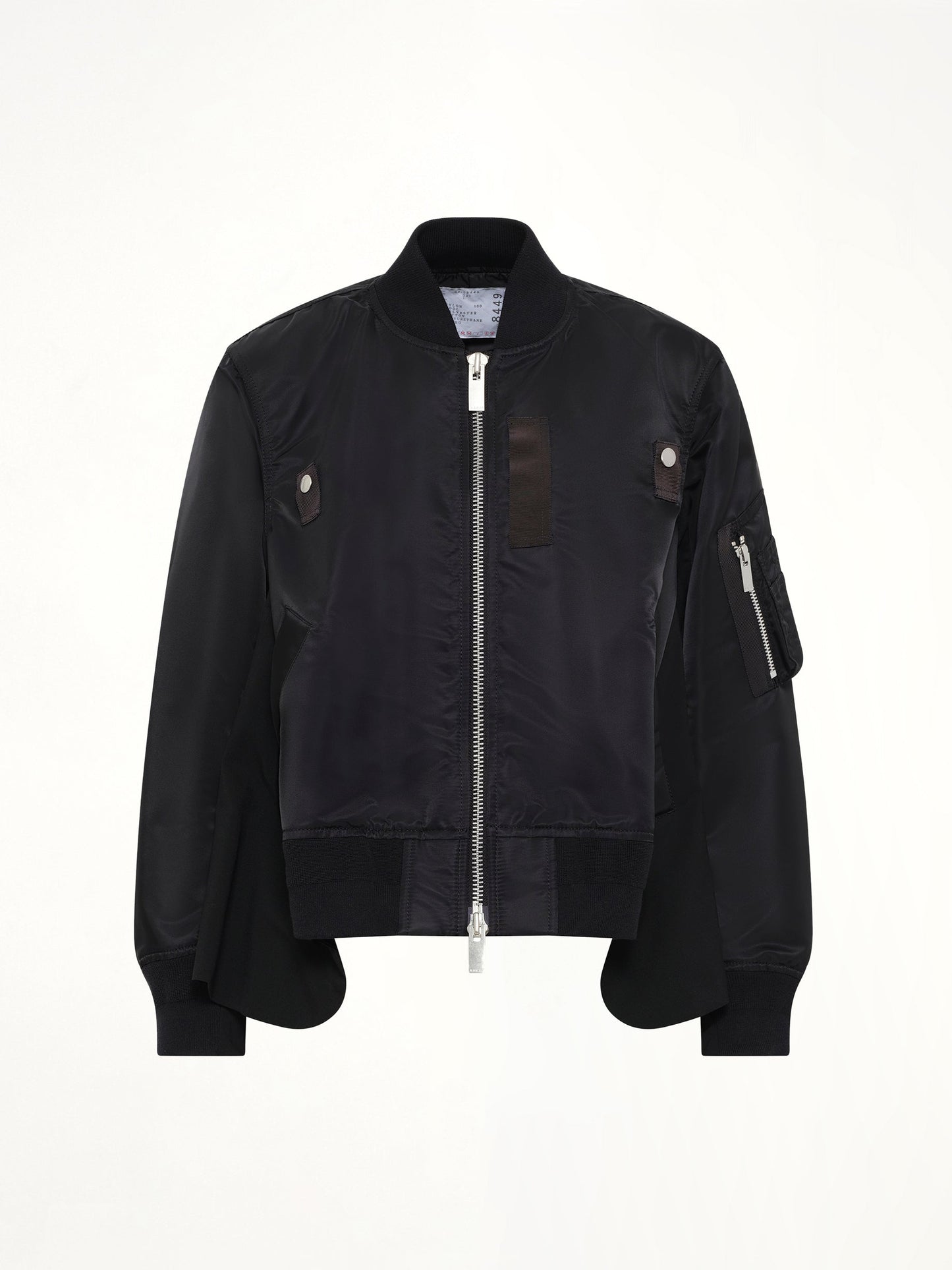 SACAI Nylon Twill x Wool Suiting Blouson (Black)