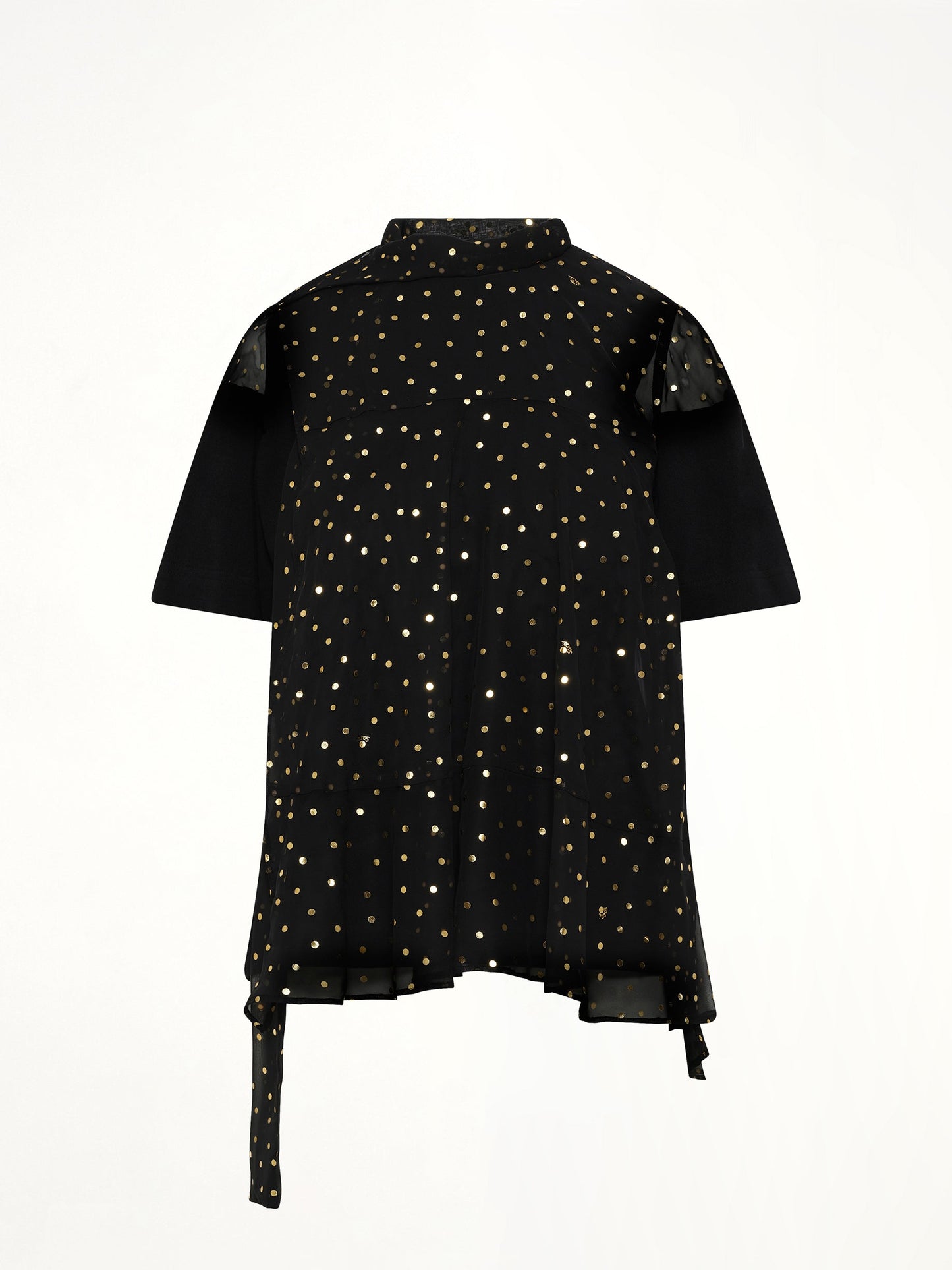 SACAI Polka Dot T-Shirt (Black)