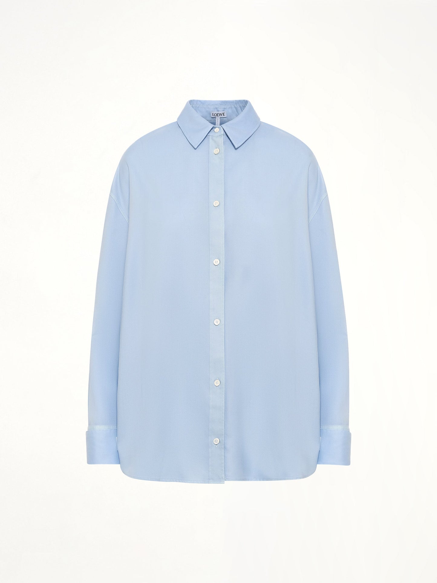LOEWE Wool-Silk Shirt (Blue)