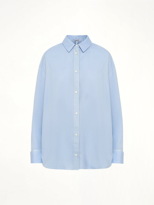 LOEWE Wool-Silk Shirt (Blue)