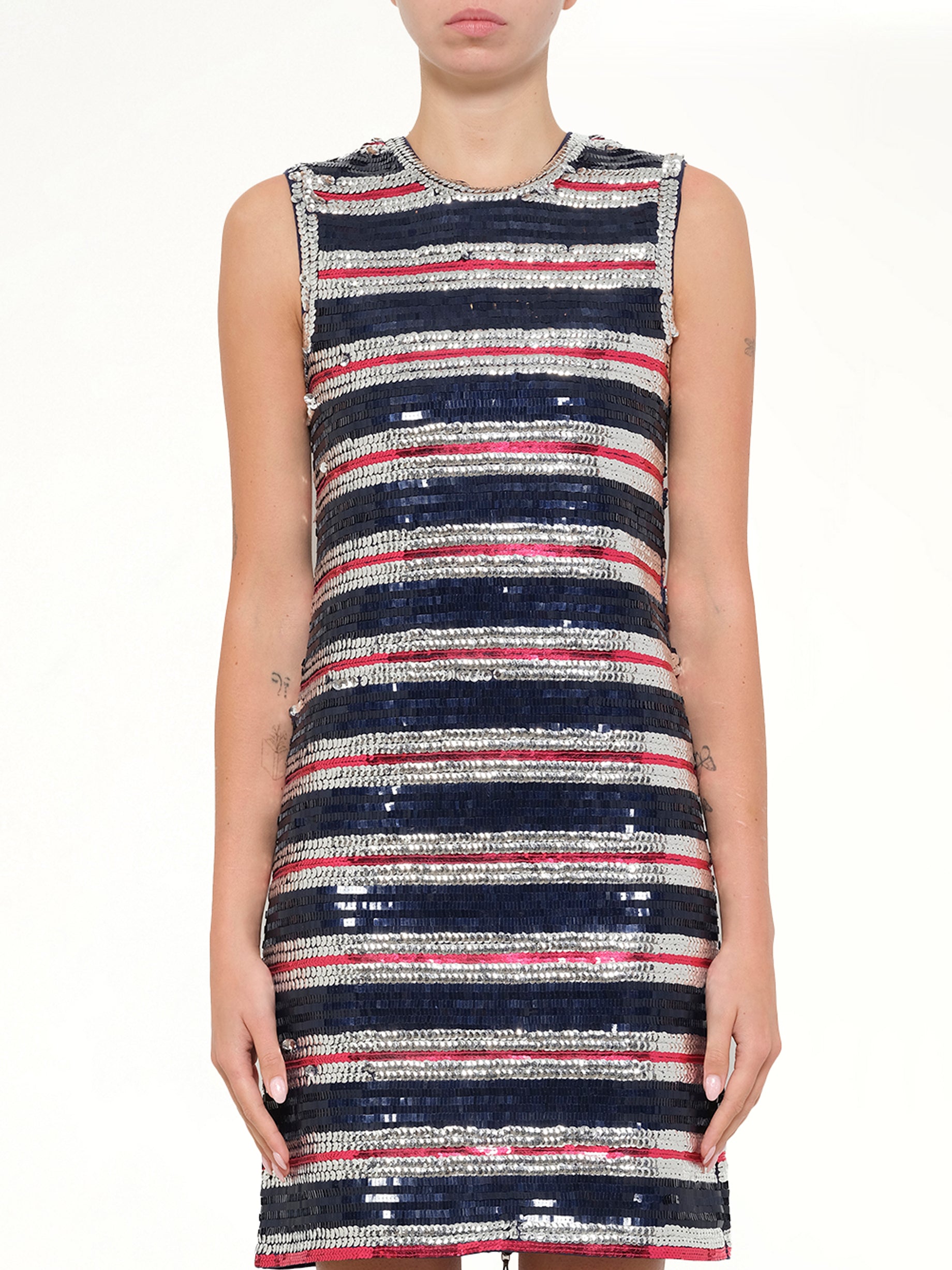 Image of Dresses. Product name - Embellished Long Jersey Dress in Blue colour by brand - LANVIN