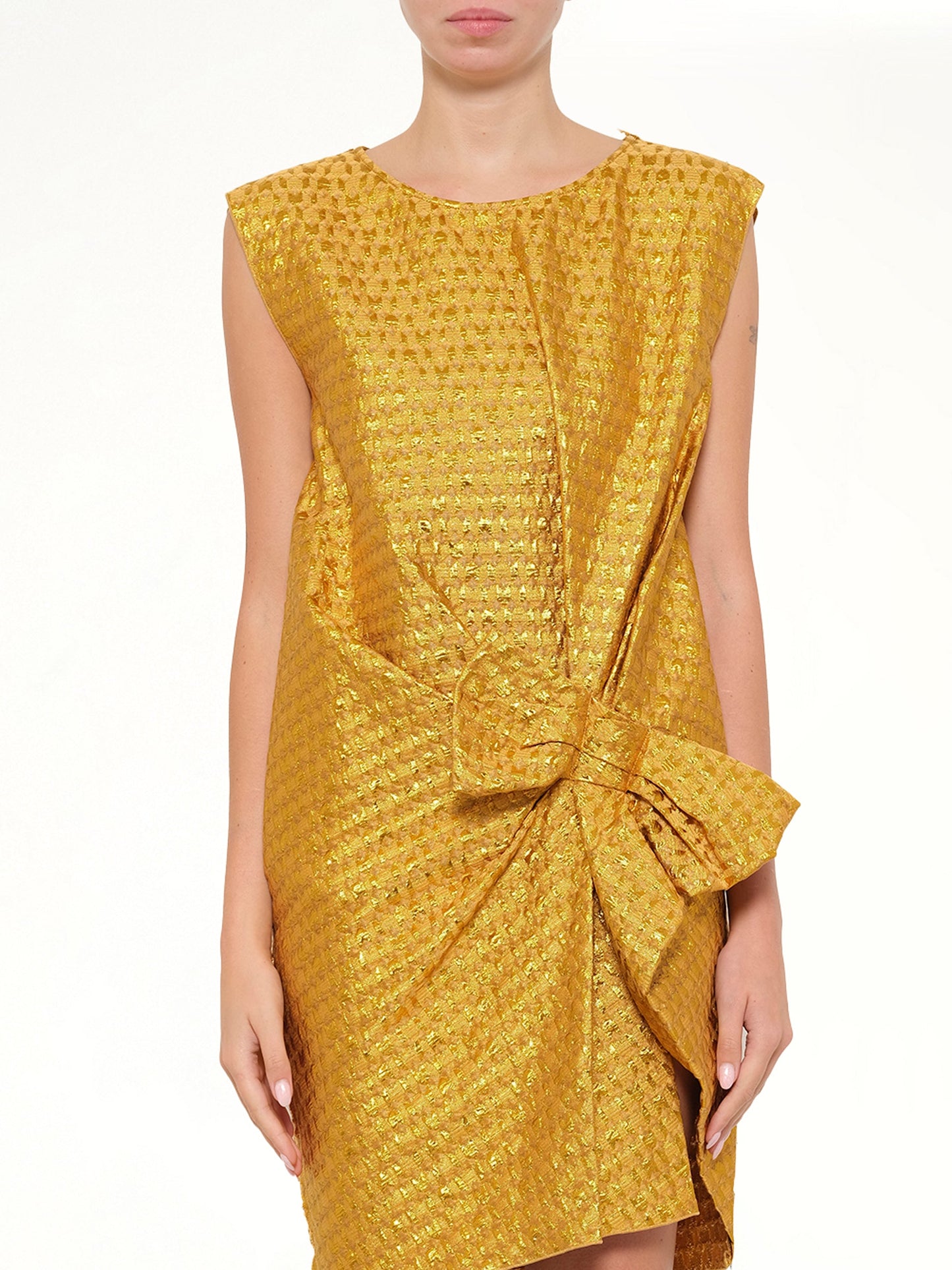 Image of Dresses. Product name - Lanvin Dress in Gold colour by brand - LANVIN
