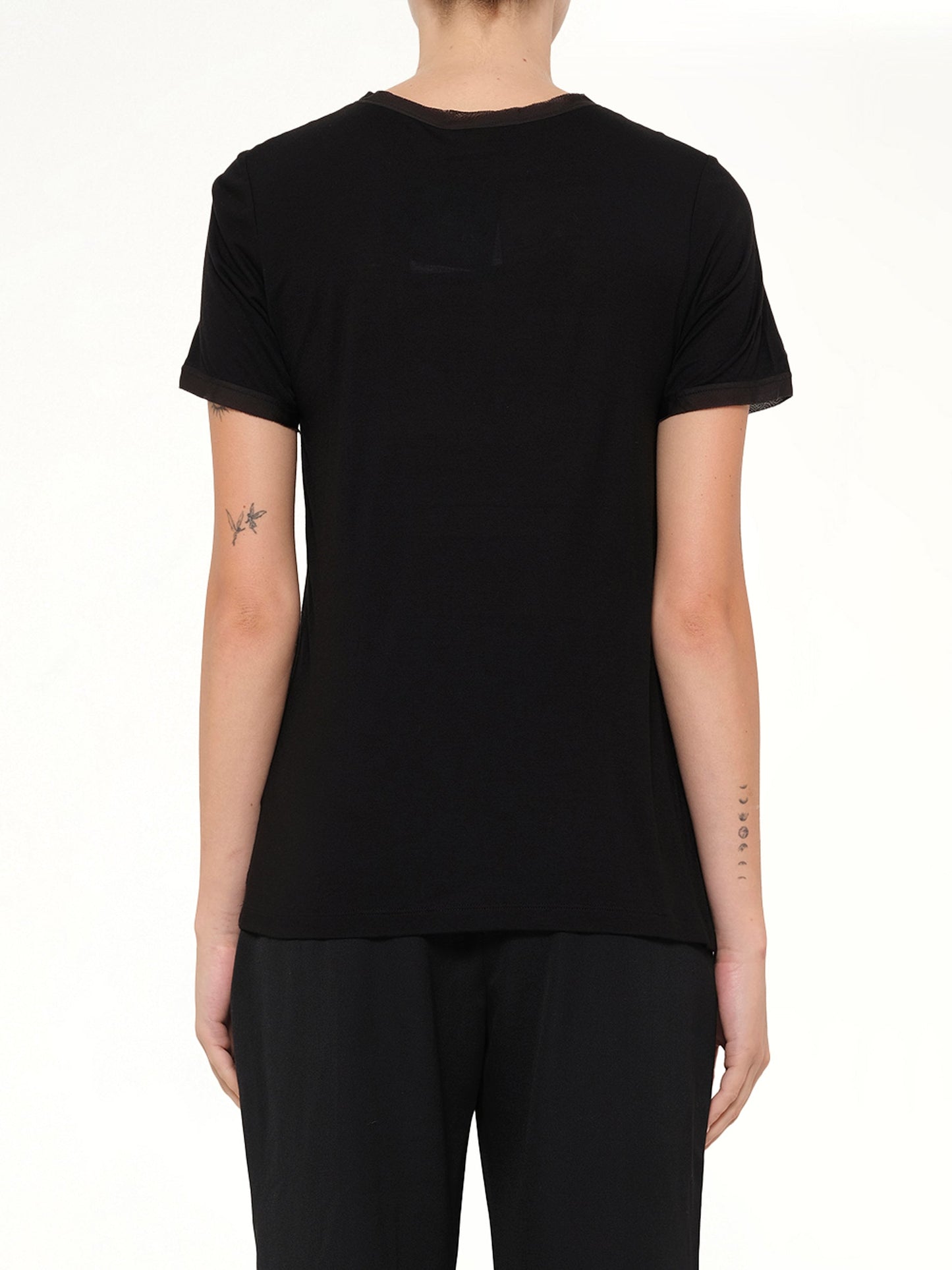 Lanvin Embroidered Jeresy Top (Black)