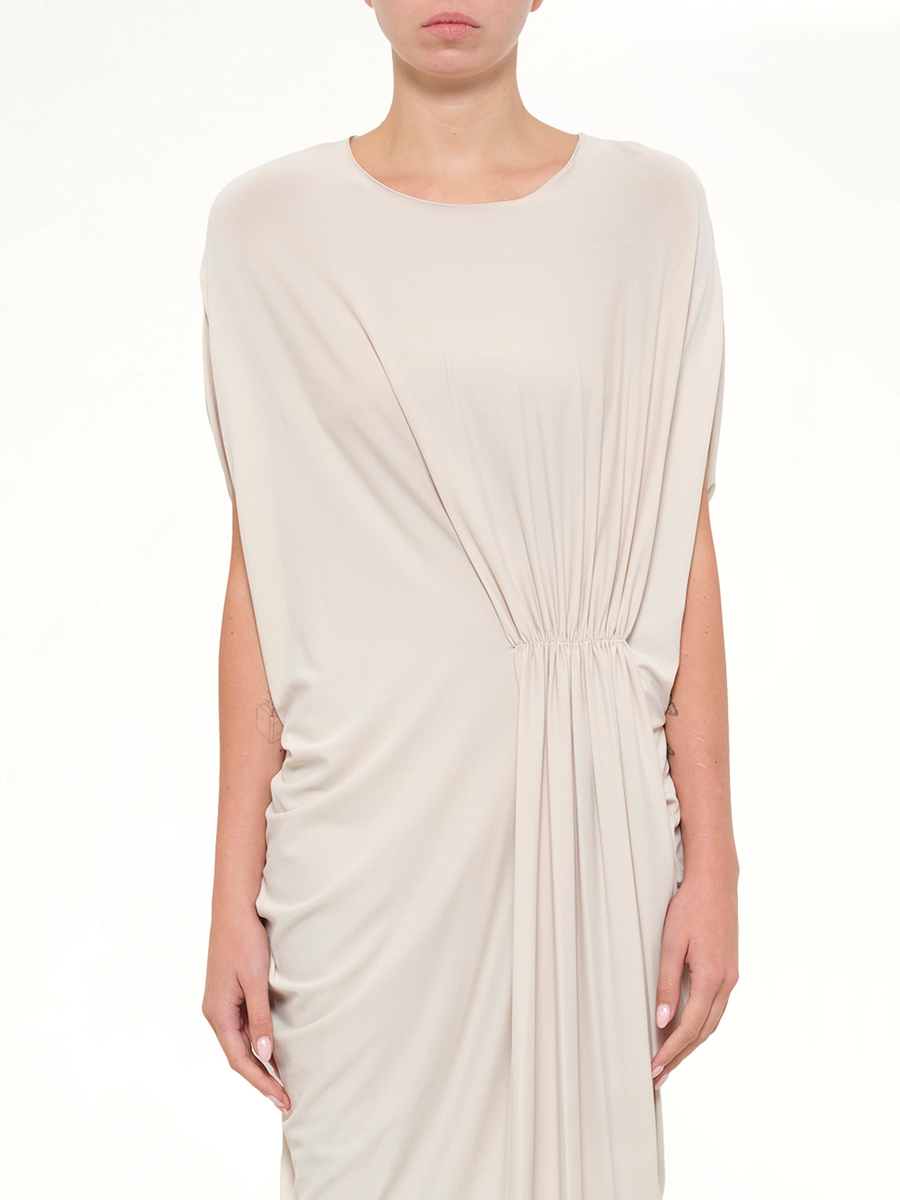Image of Dresses. Product name - Lanvin Jersey Dress in White colour by brand - LANVIN