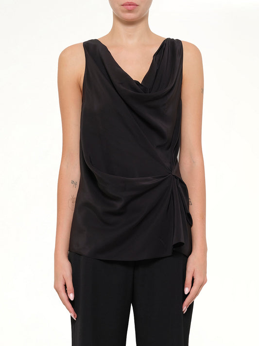 Image of Shirts. Product name - Lanvin Top in Black colour by brand - LANVIN