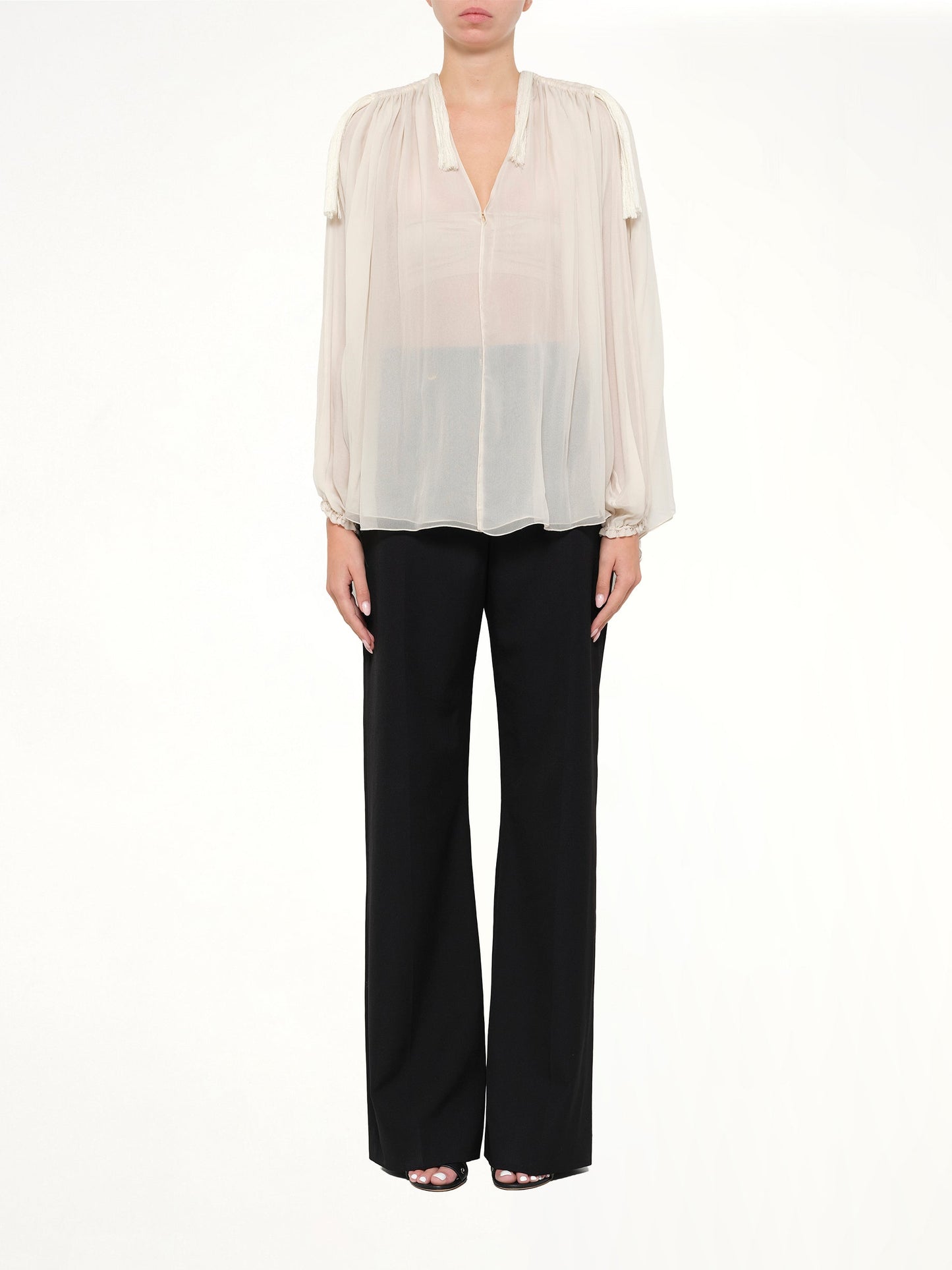 Sheer Lanvin Top (White)