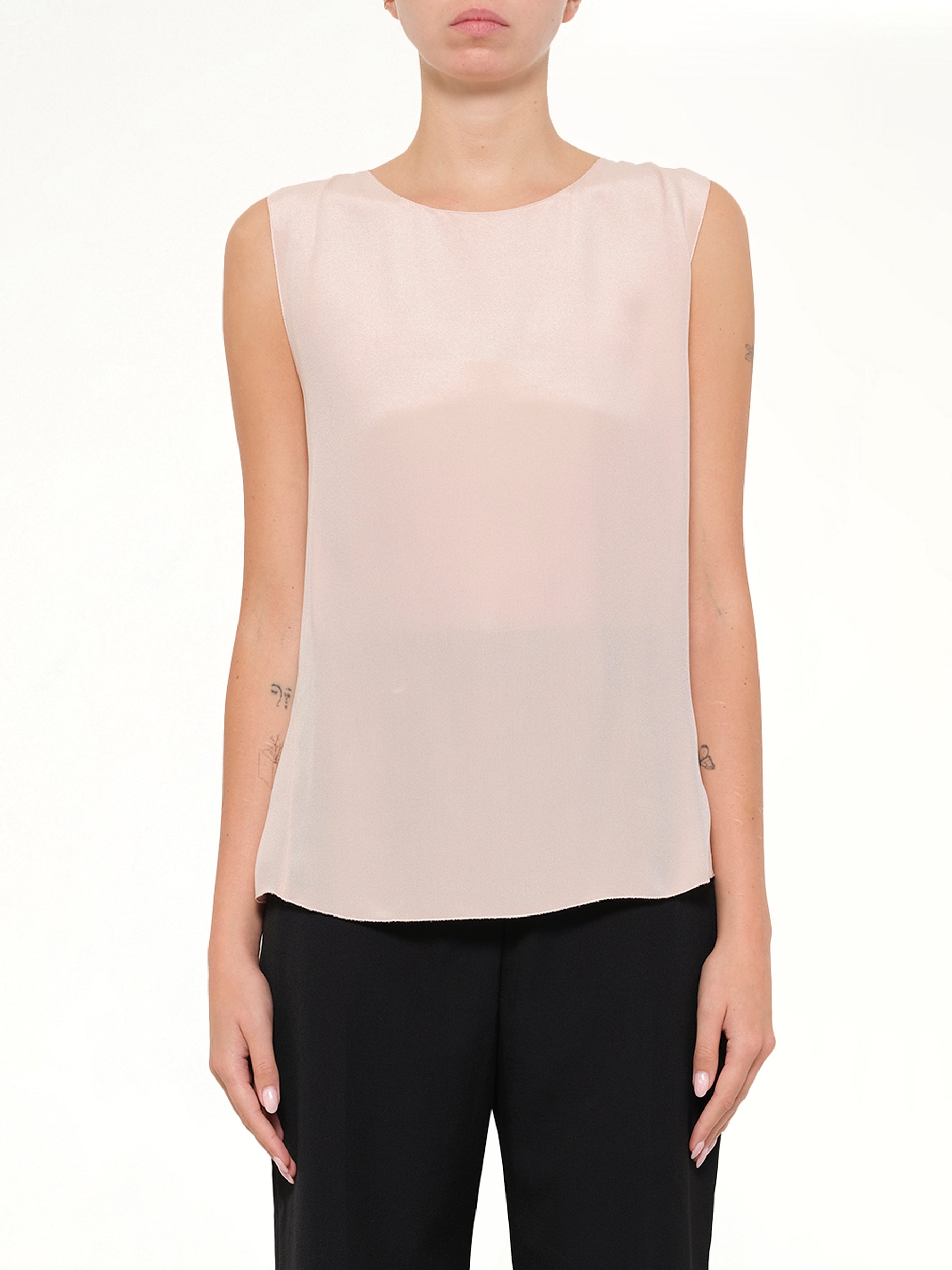 Image of Shirts. Product name - Silk Top in Blush colour by brand - LANVIN